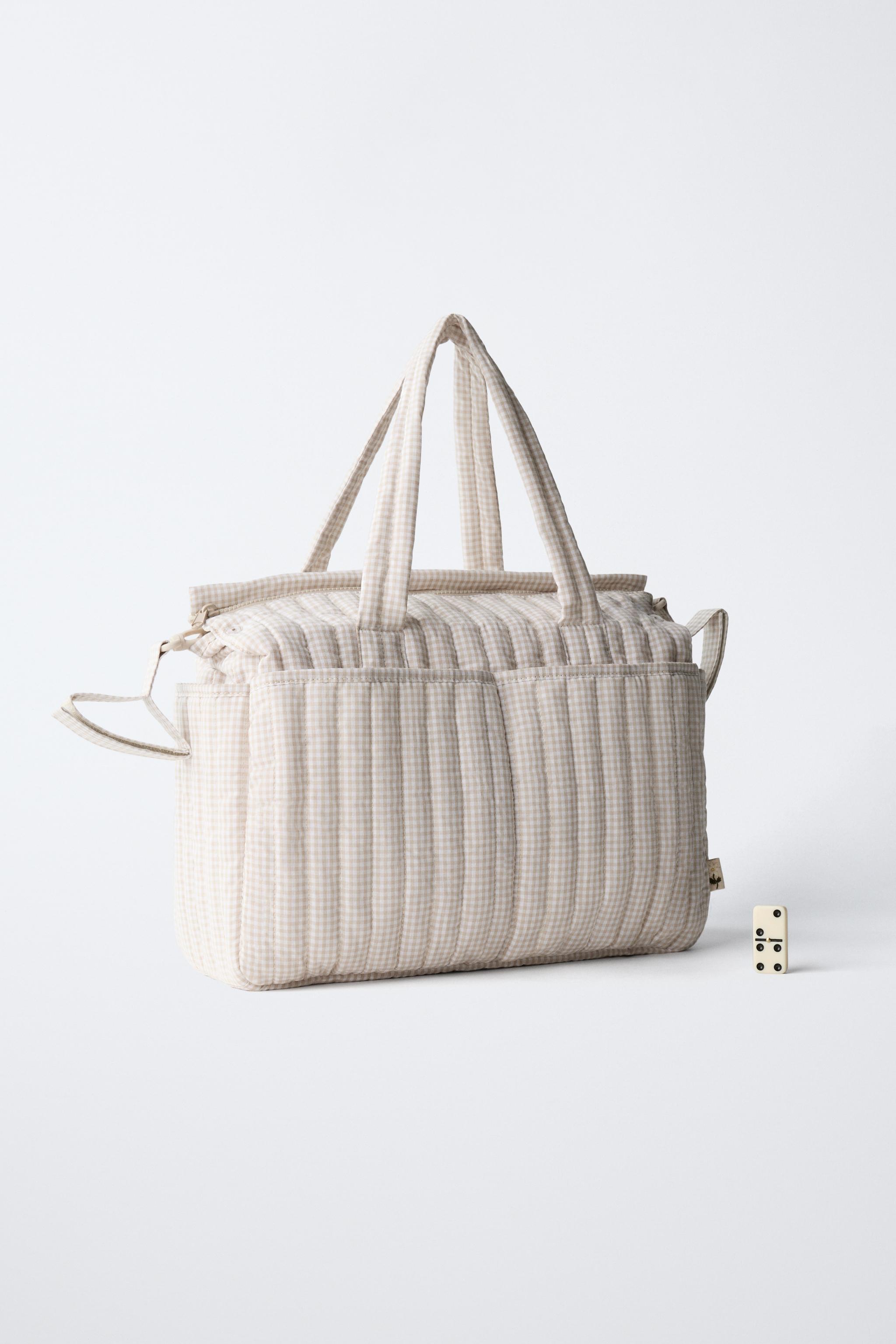 GINGHAM MATERNITY BAG