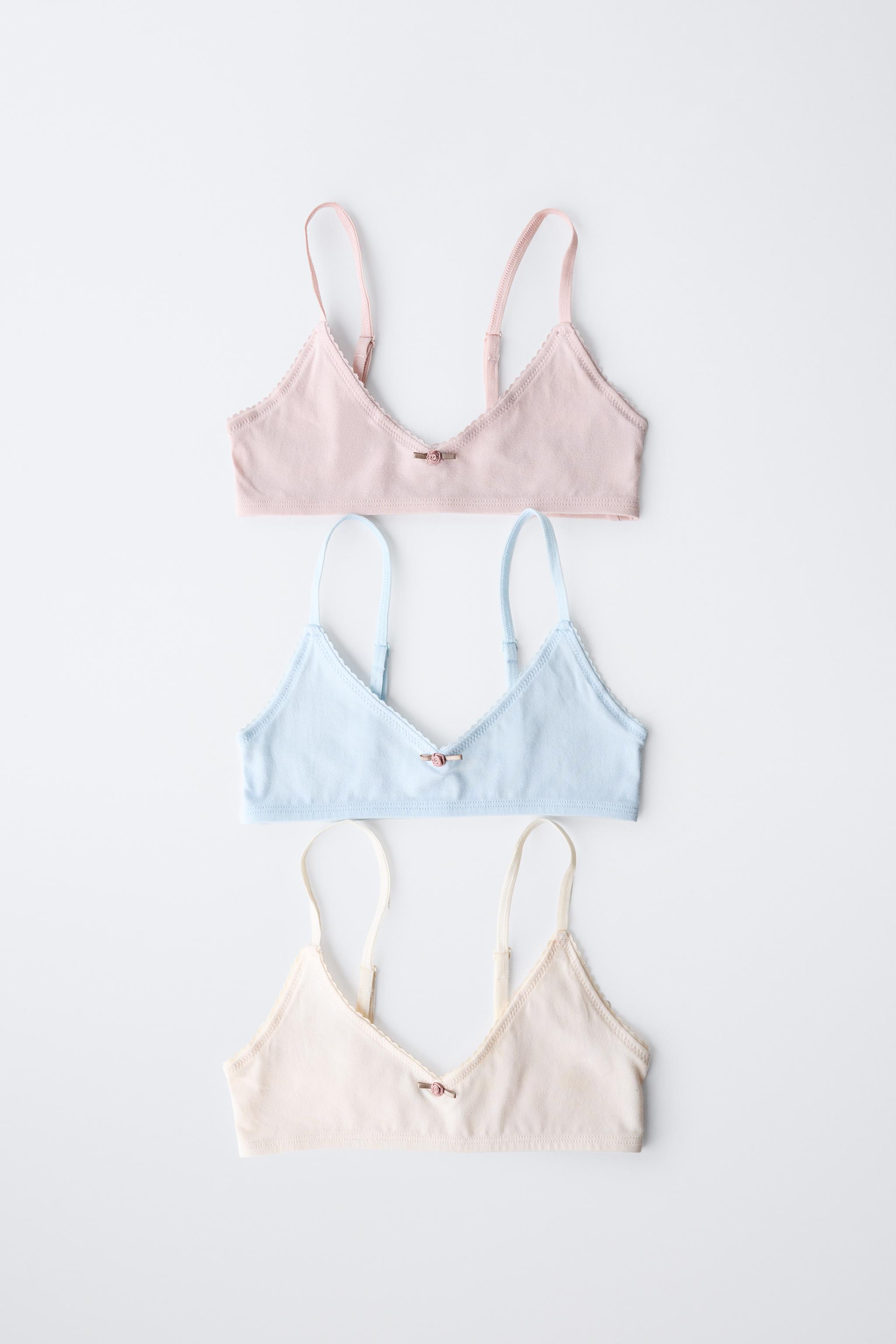 AGES 9-14/ THREE-PACK OF FLORAL TOPS