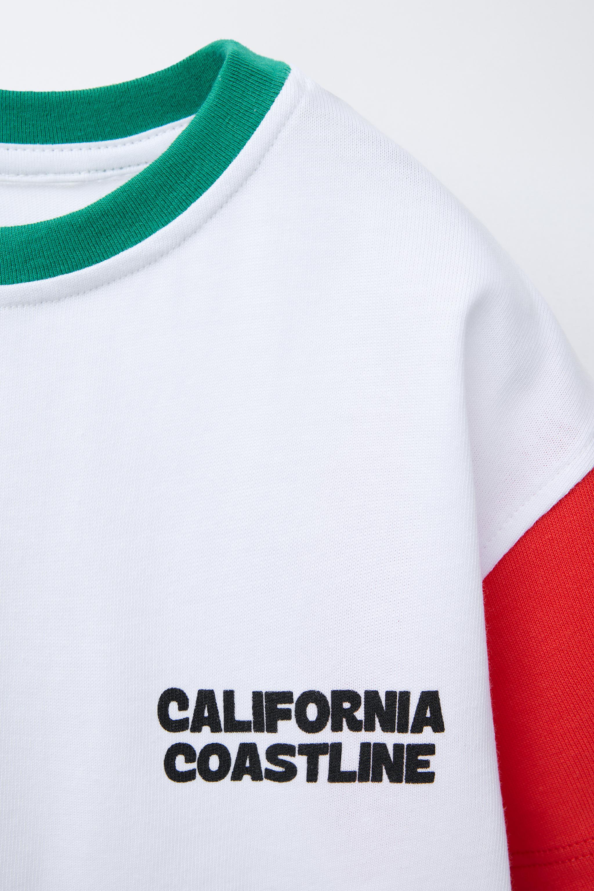 TEXT T-SHIRT AND HEATHERED BERMUDA JOGGING SET