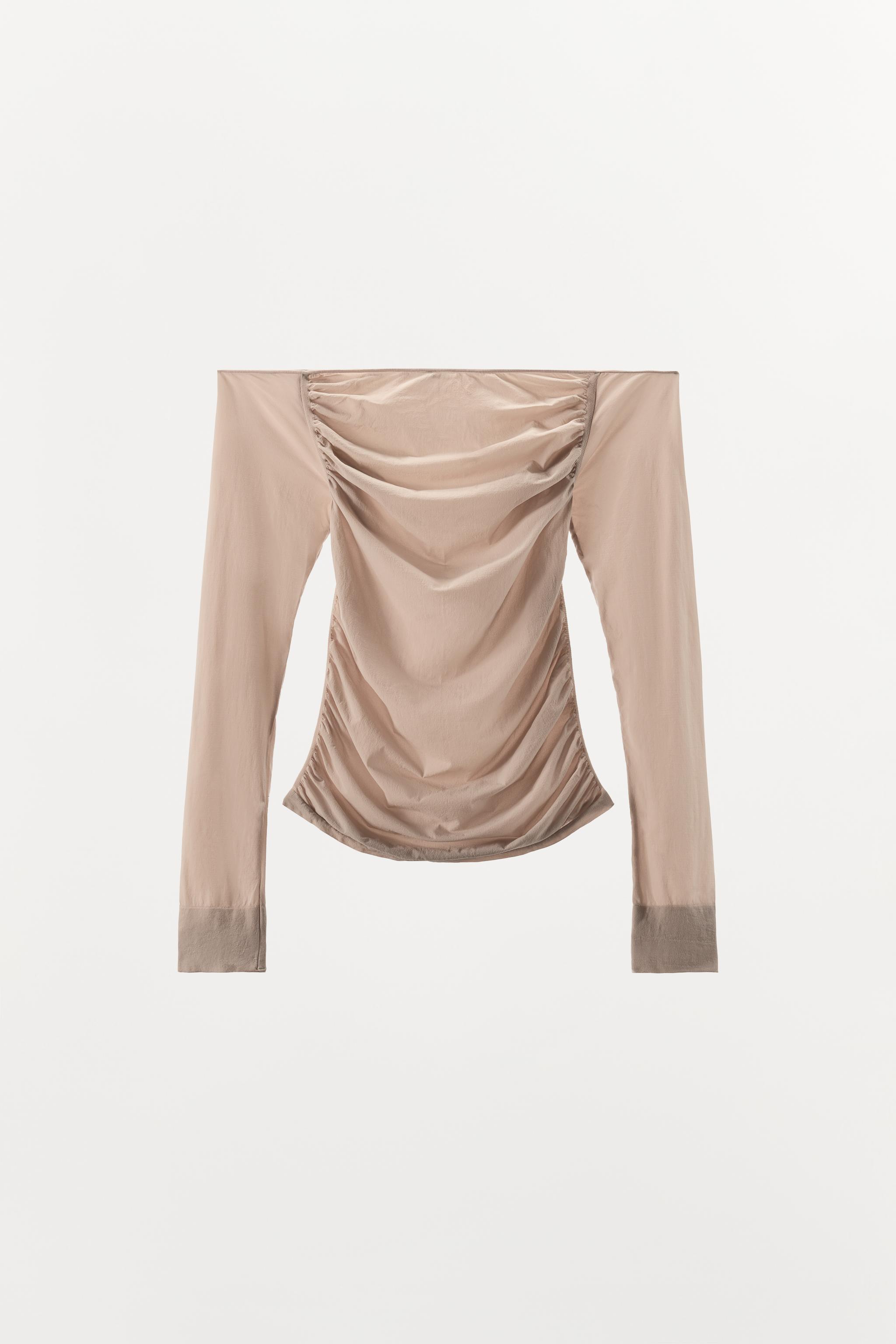 BARE SHOULDER HOSIERY TOP