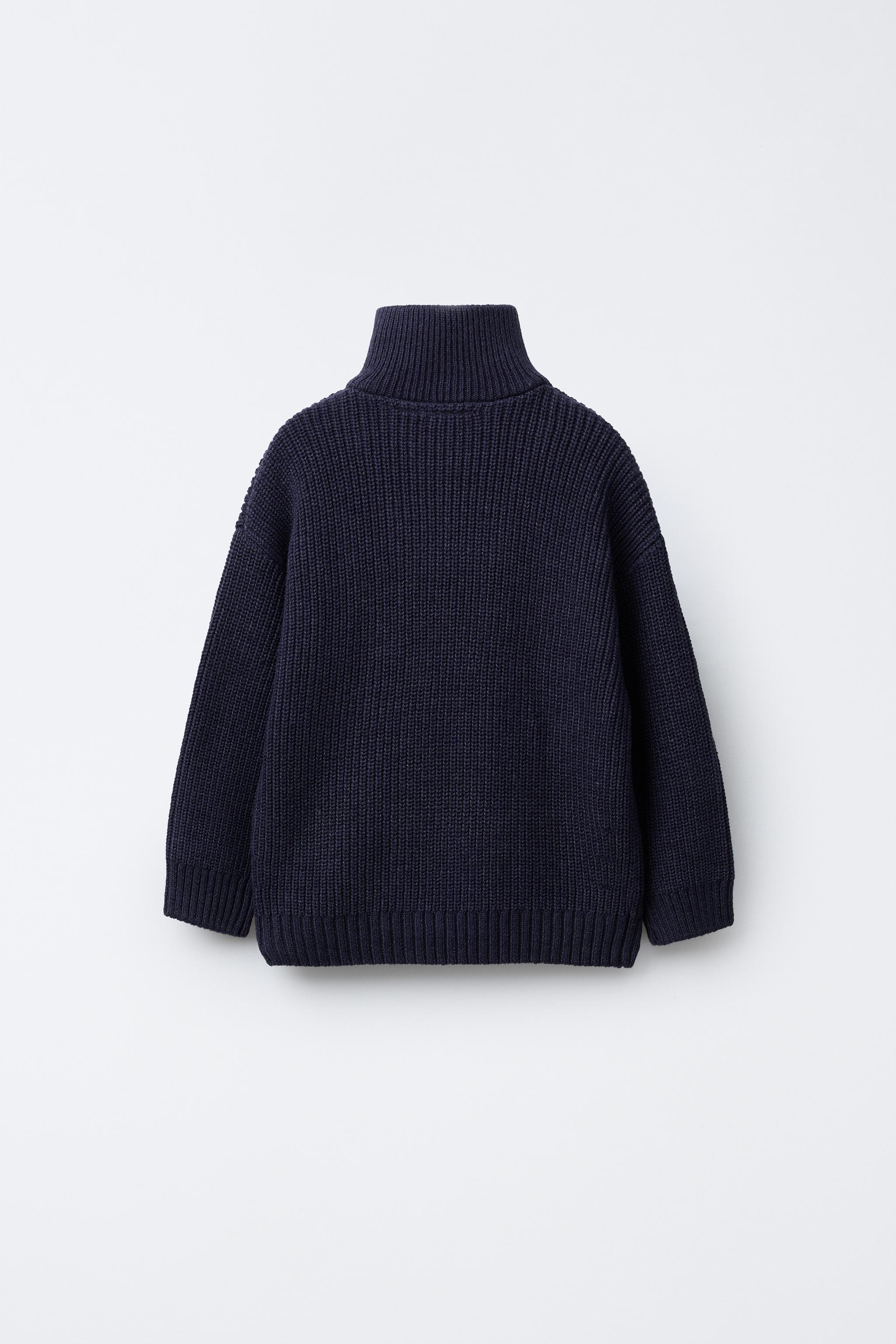 ZIPPER KNIT SWEATER