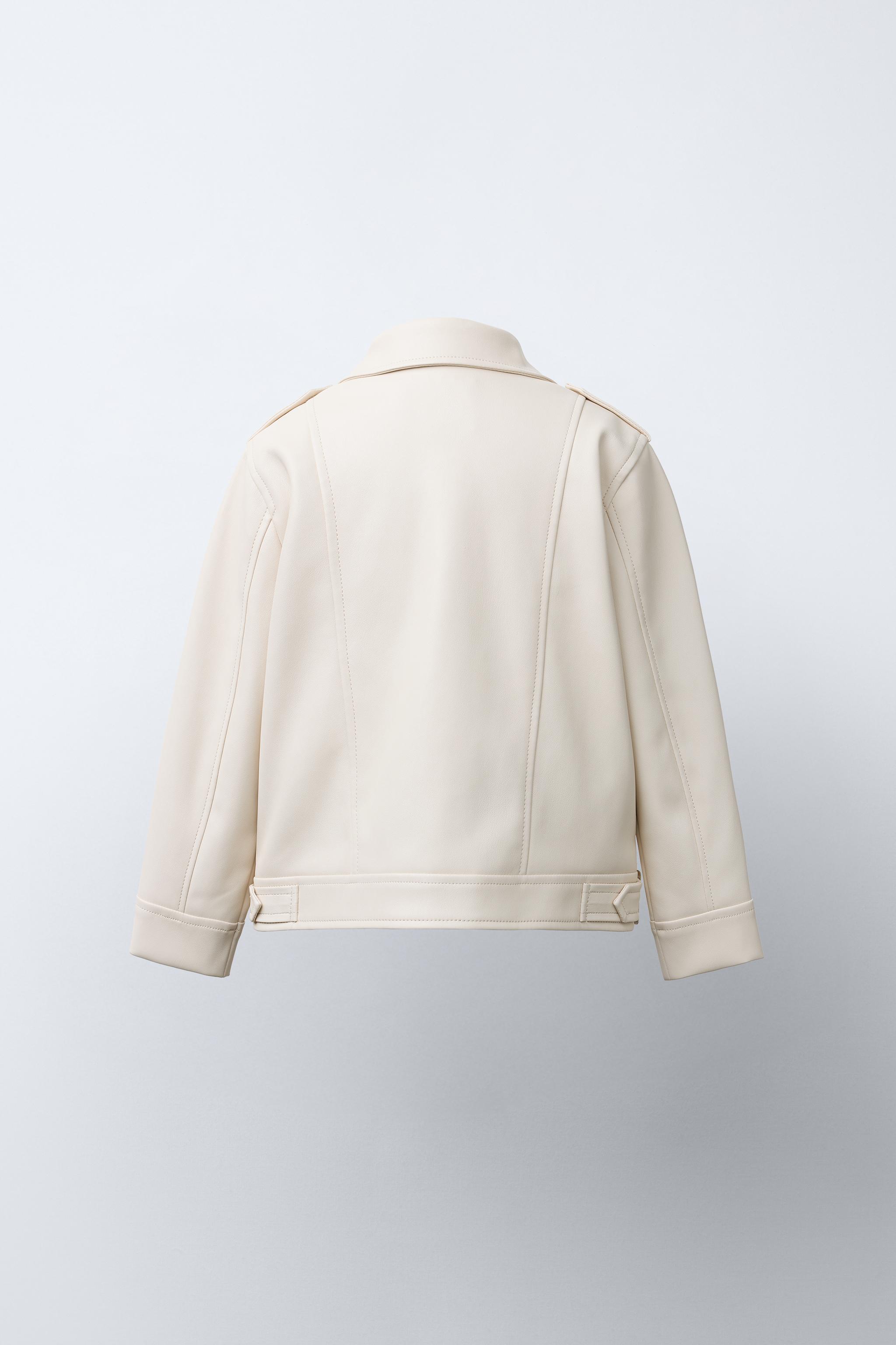 FAUX LEATHER BIKER JACKET