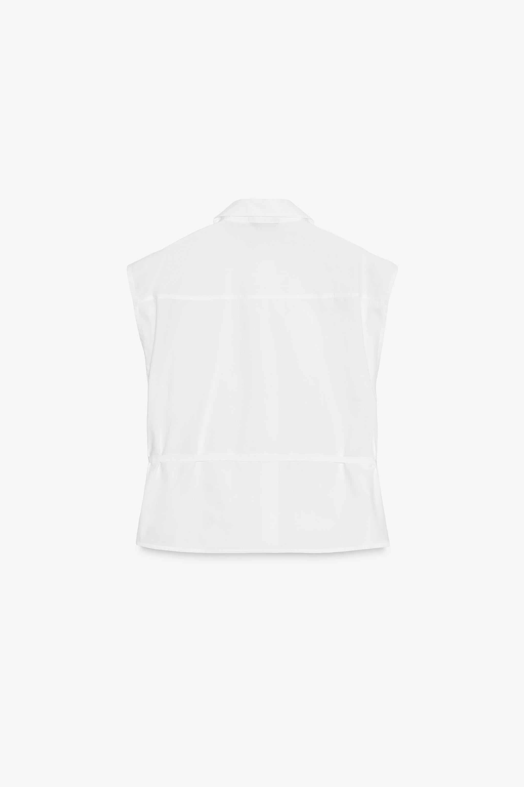 GUIPURE POPLIN SHIRT