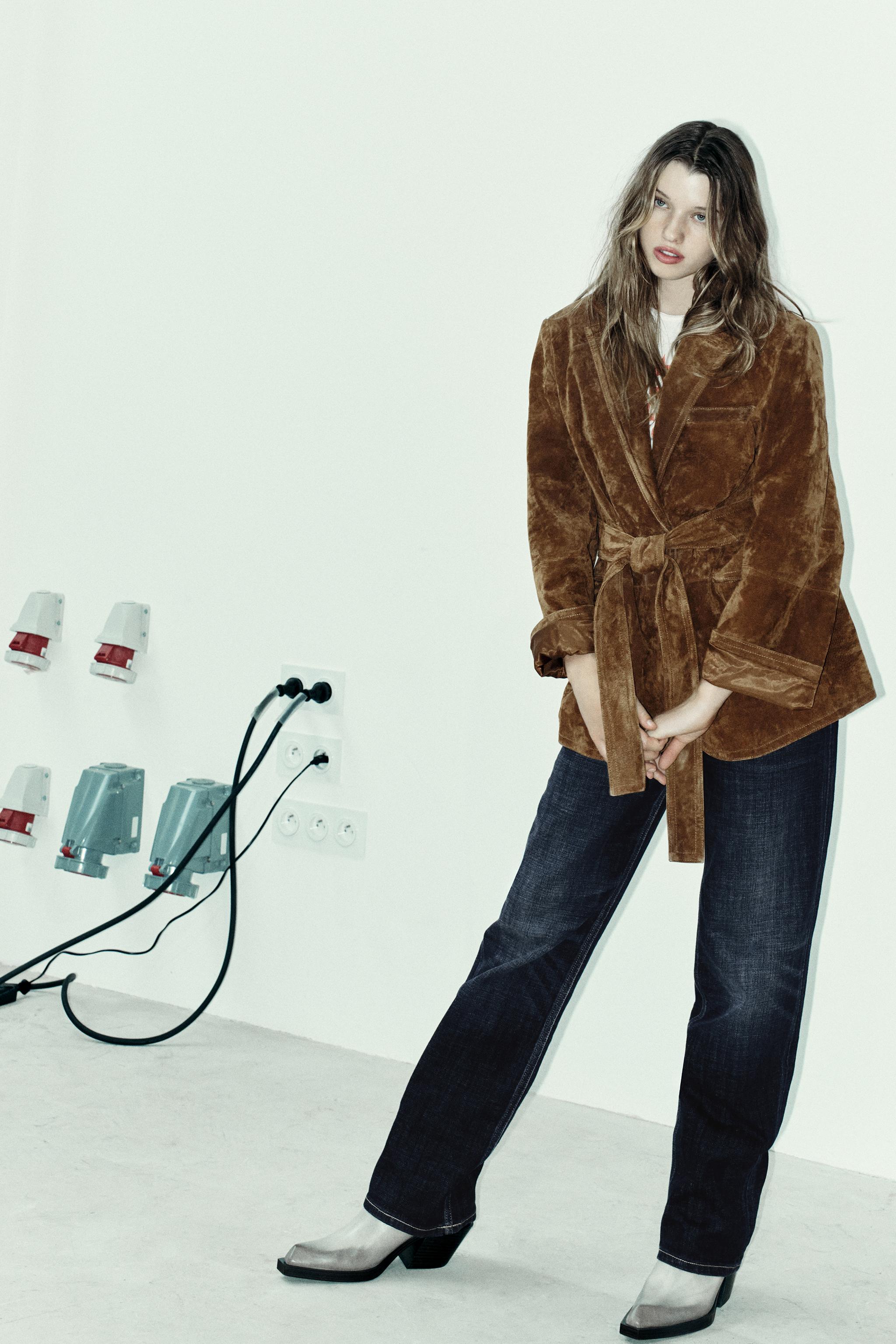 SUEDE LEATHER BLAZER