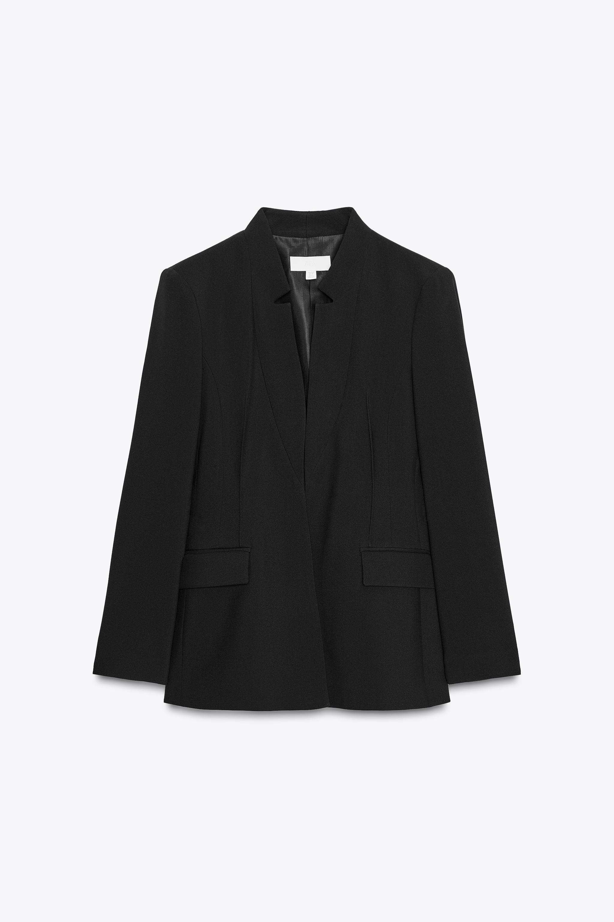 INVERTED LAPEL BLAZER