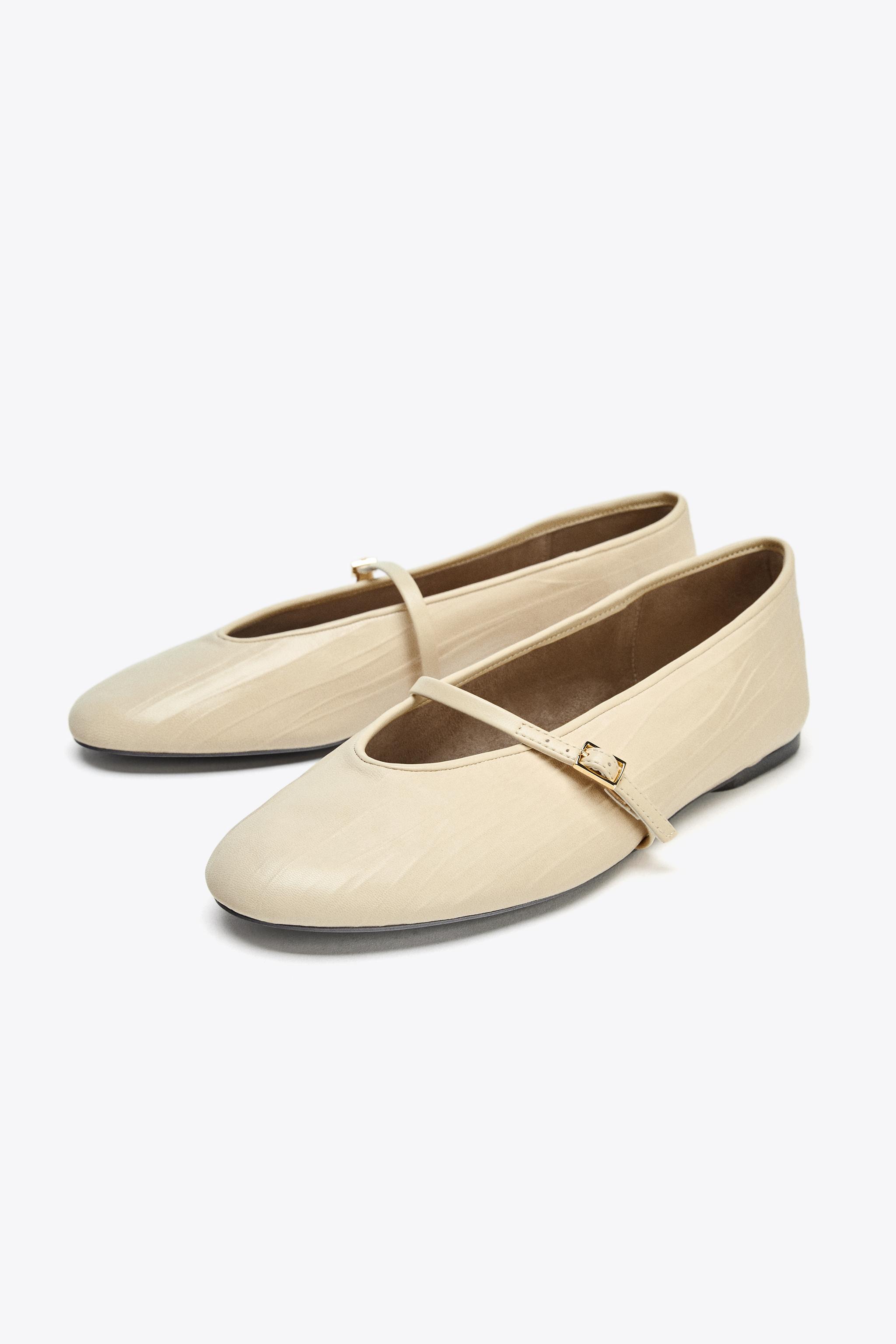 LEATHER BALLET FLATS