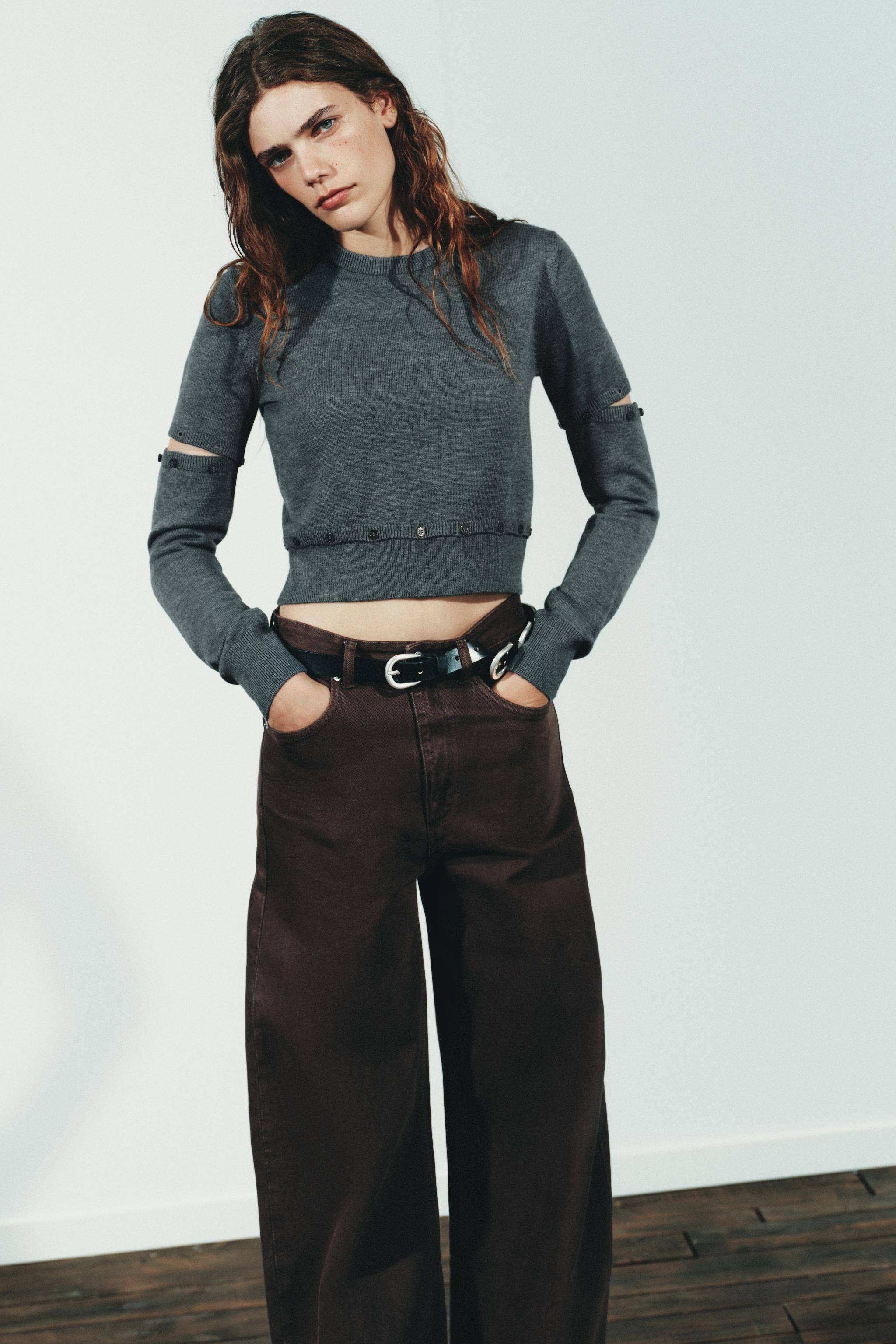 TRF EXTRA WIDE LEG HIGH WAIST JEANS