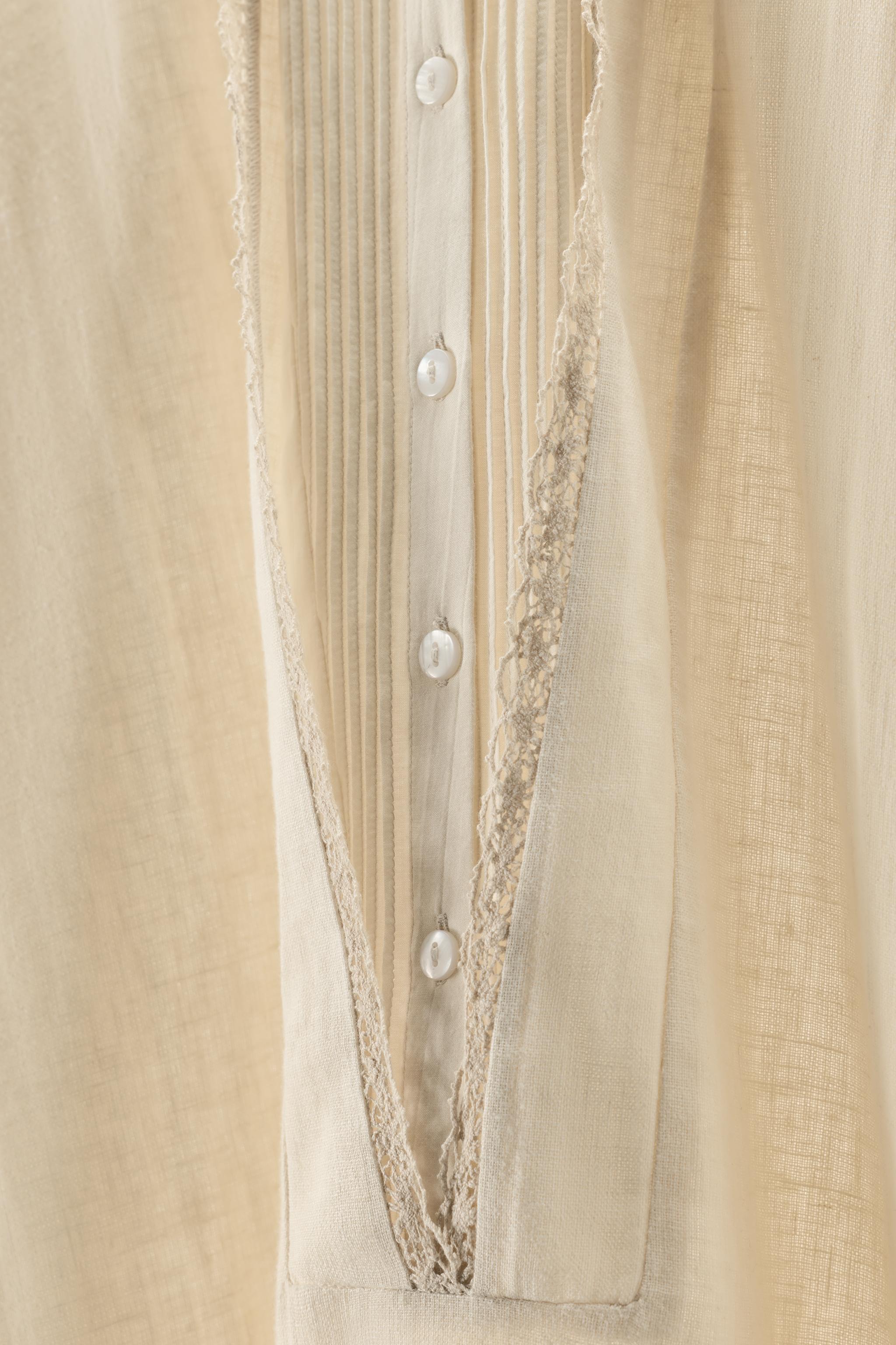 LIMITED EDITION CONTRAST LINEN KAFTAN