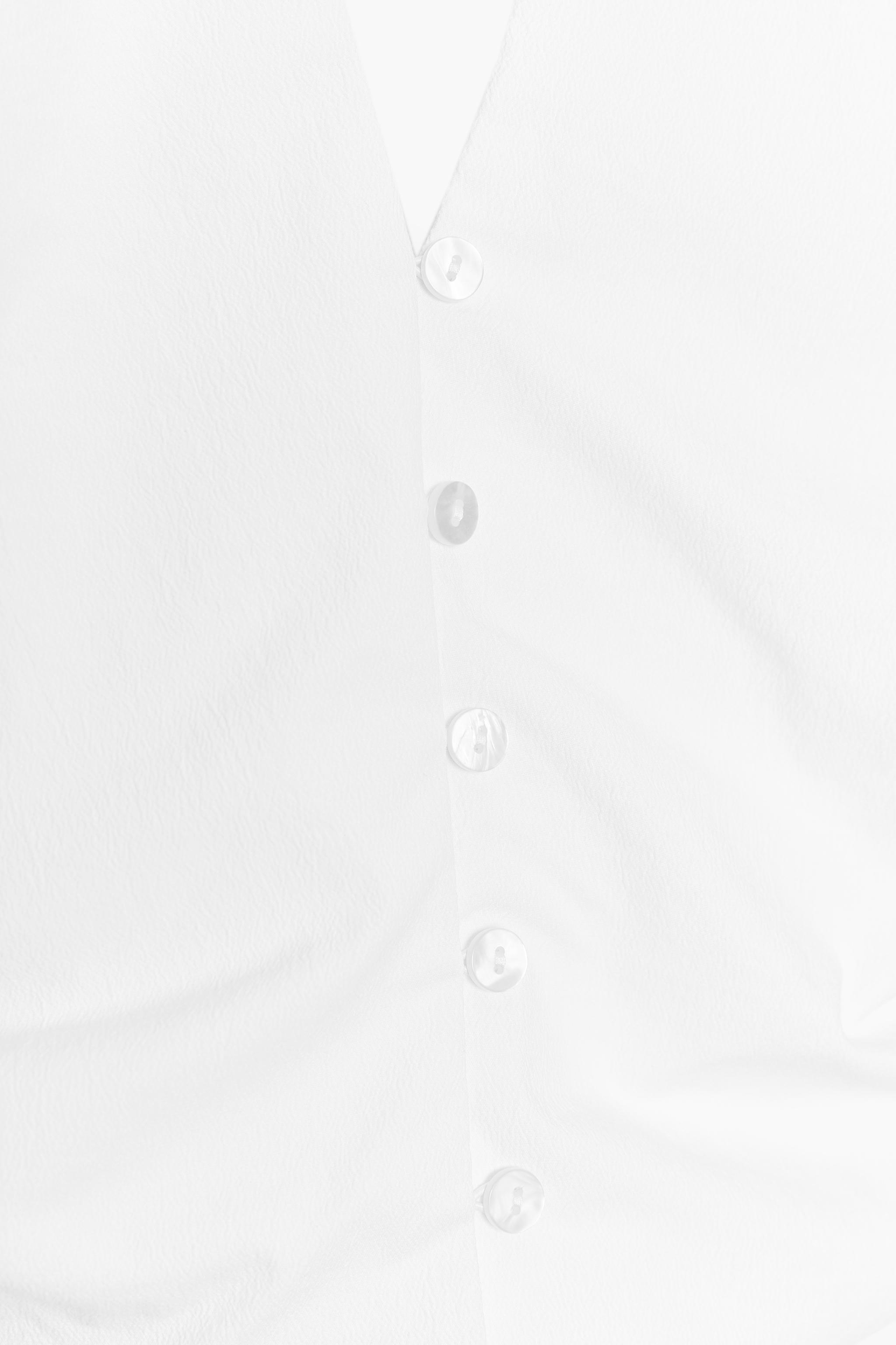 RUCHED HALTER VEST TOP