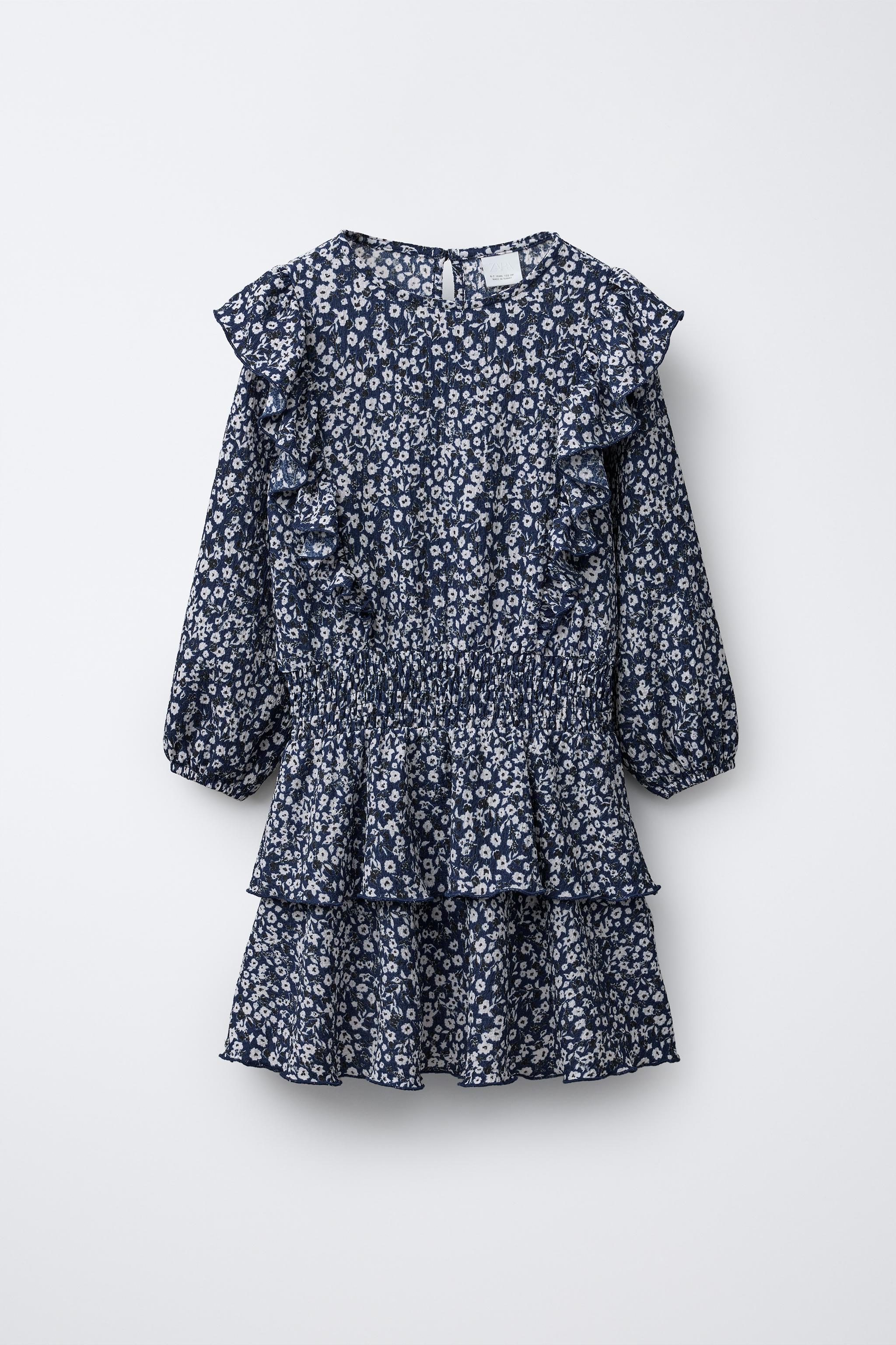 FLORAL COTTON GAUZE DRESS