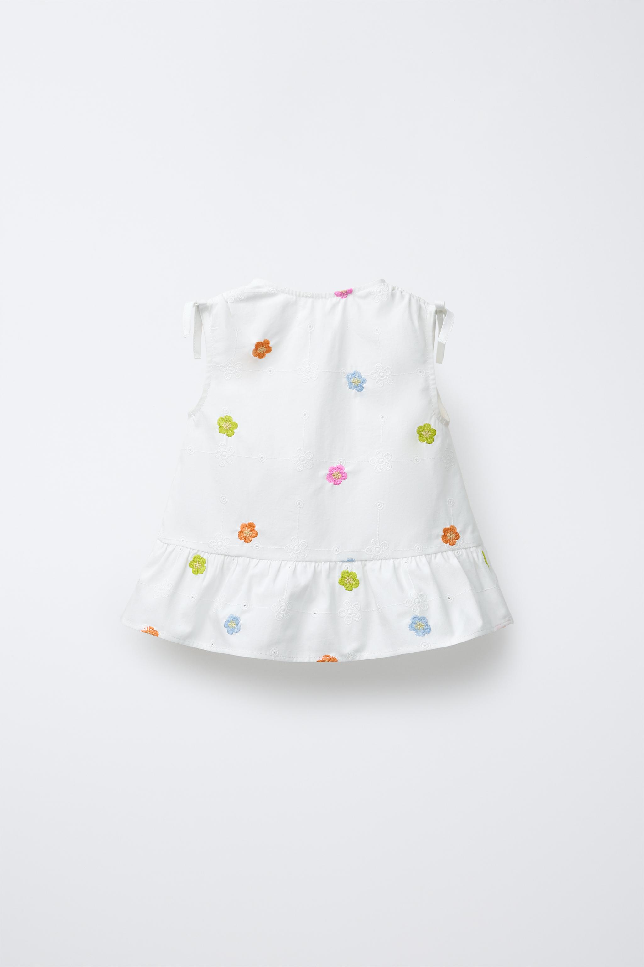 EMBROIDERED FLORAL POPLIN SHIRT