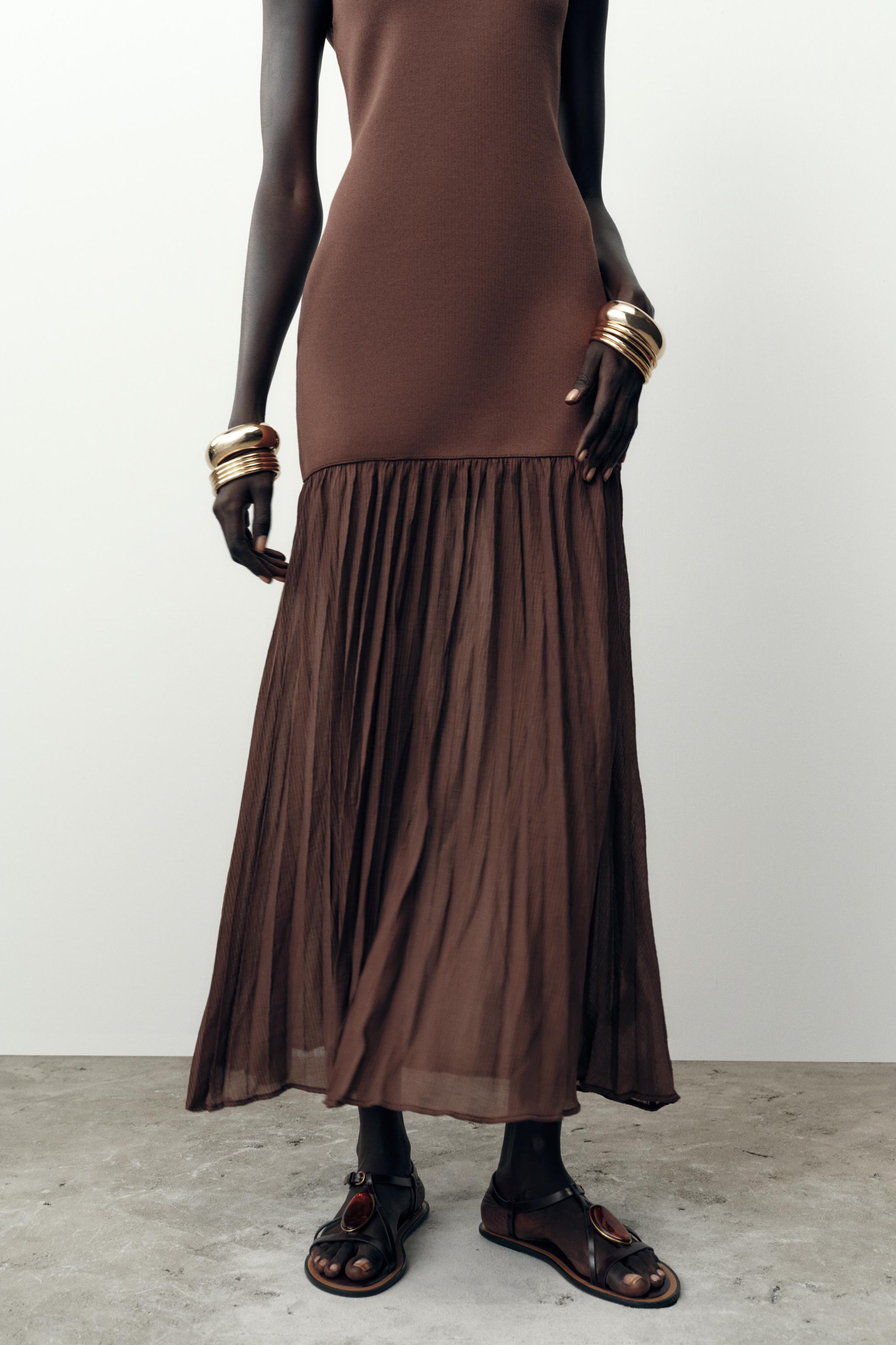 COMBINATION KNIT DRESS