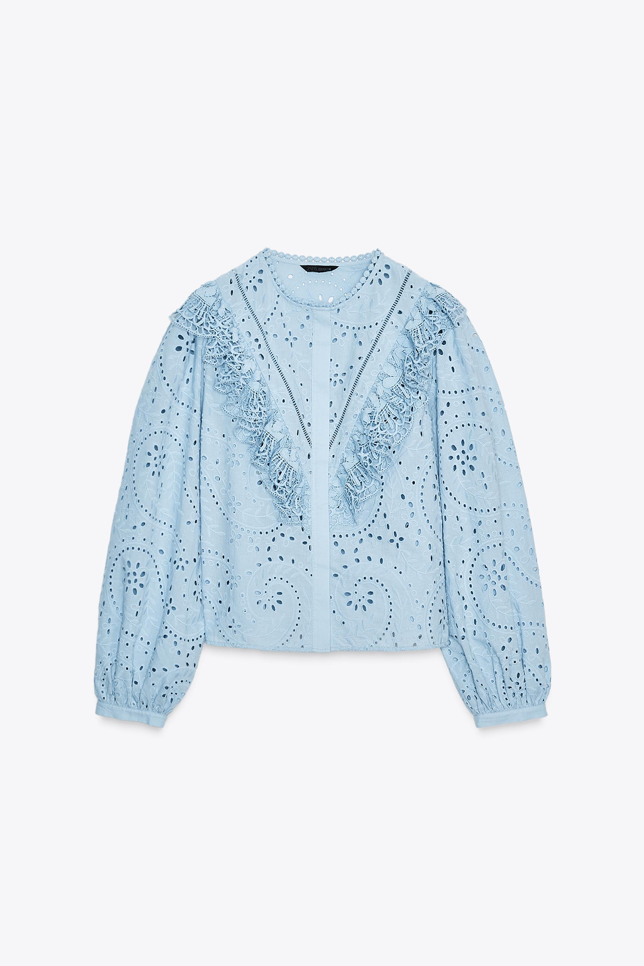 PERFORATED EMBROIDERY SHIRT