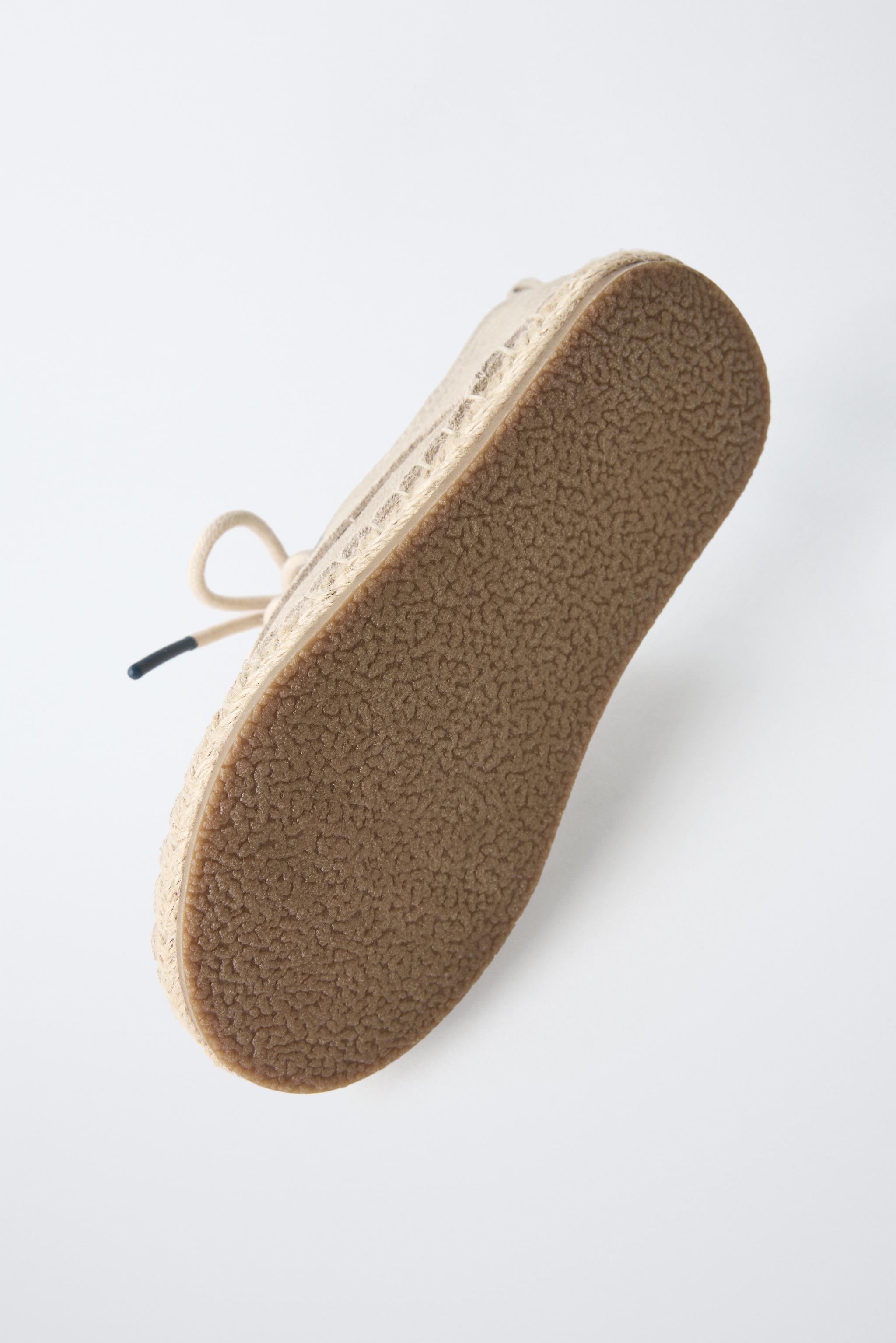 LIMITED EDITION JUTE LEATHER DERBY SHOES