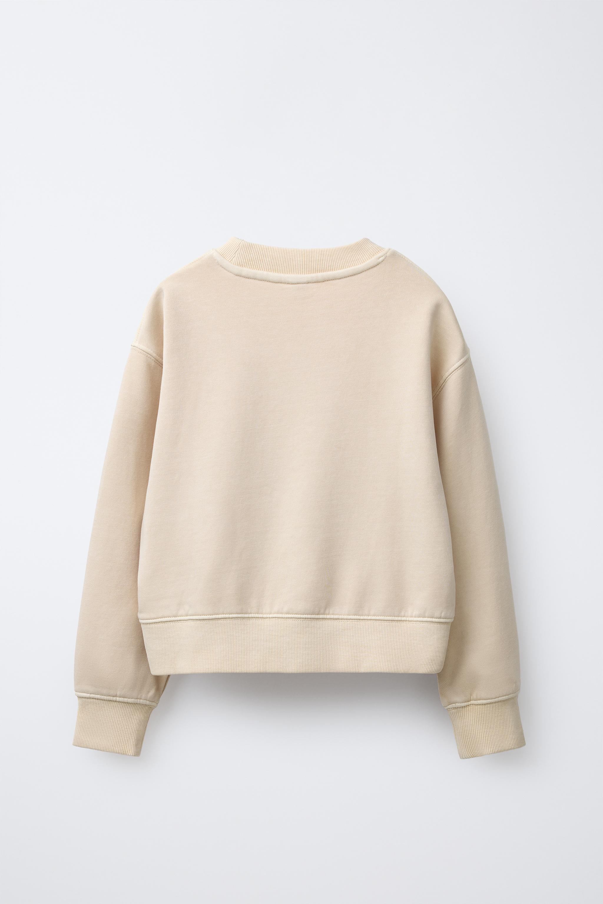 TEXT WIDE LEG SWEATSHIRT AND PANTS SET