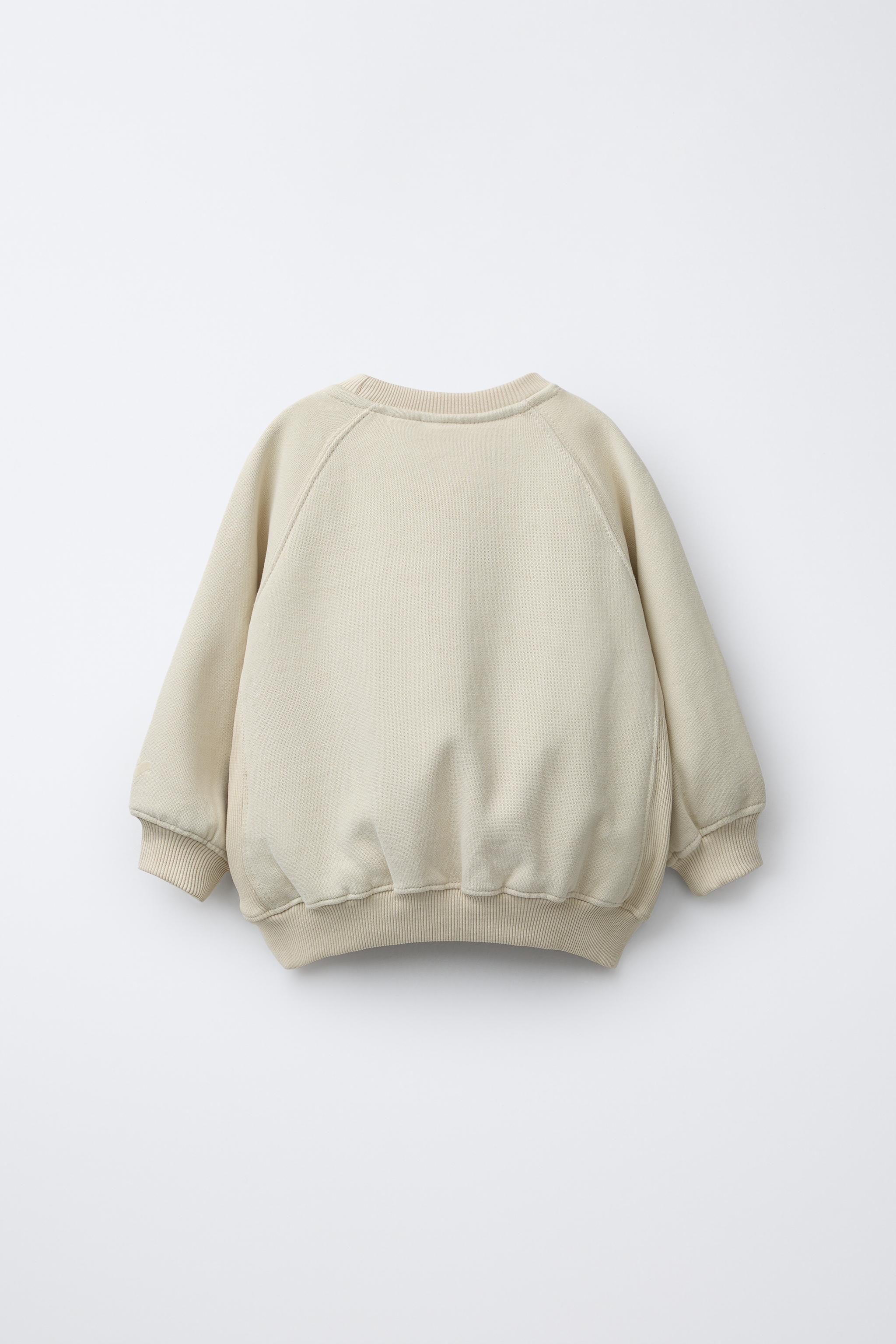 FLOCKED LOGO SWEATSHIRT