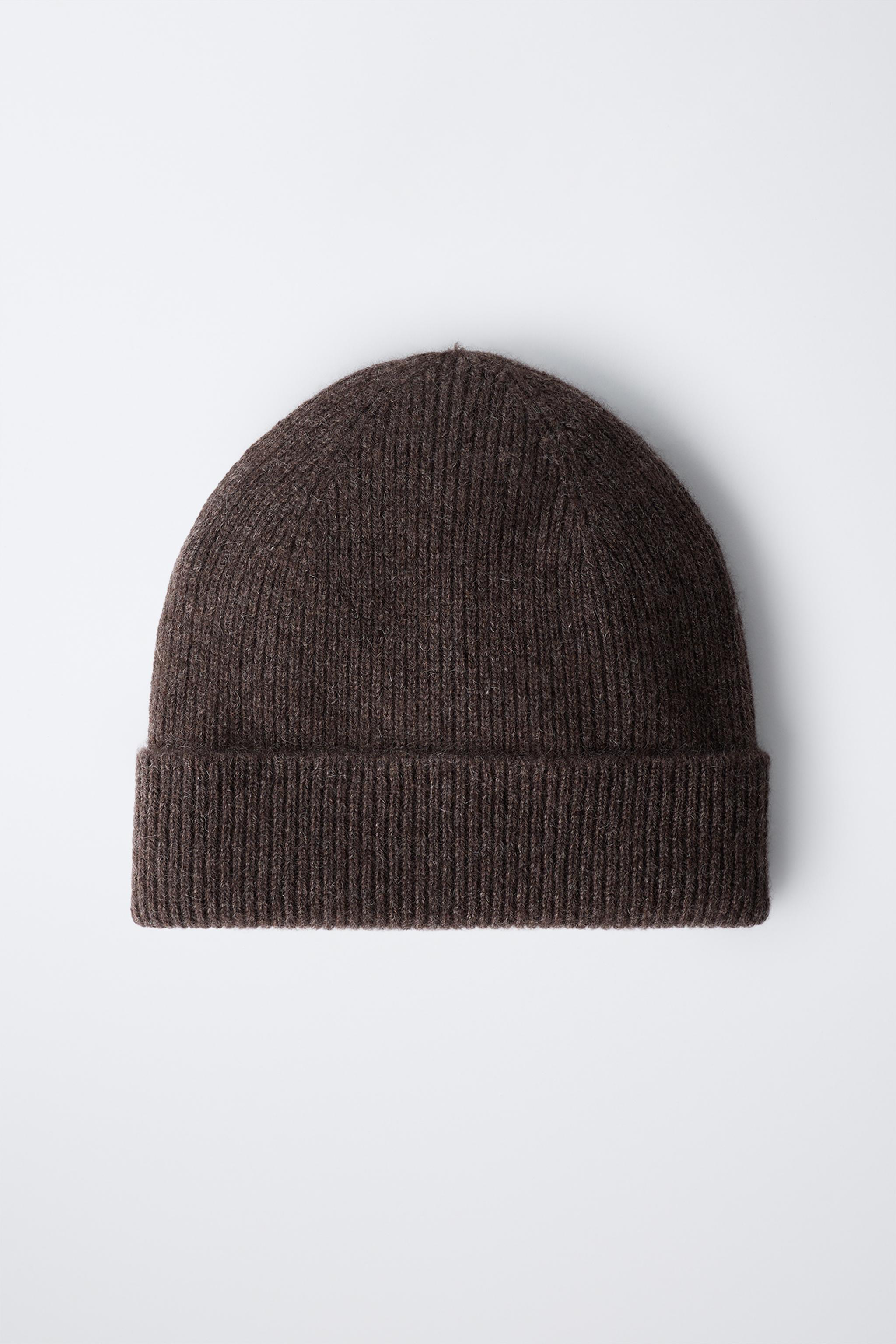 RIBBED 100% CASHMERE HAT