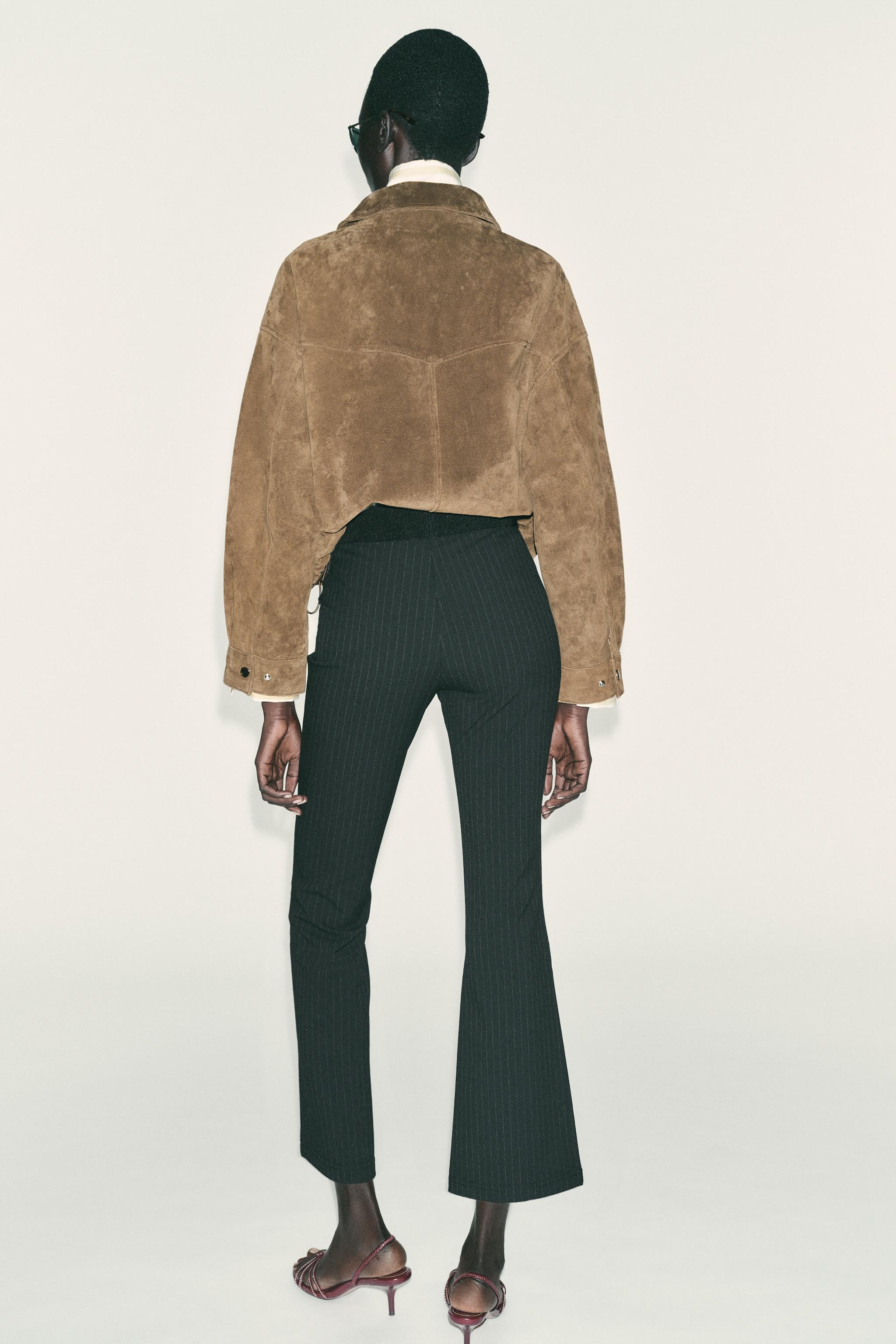 STRIPED MINI FLARE LEGGINGS