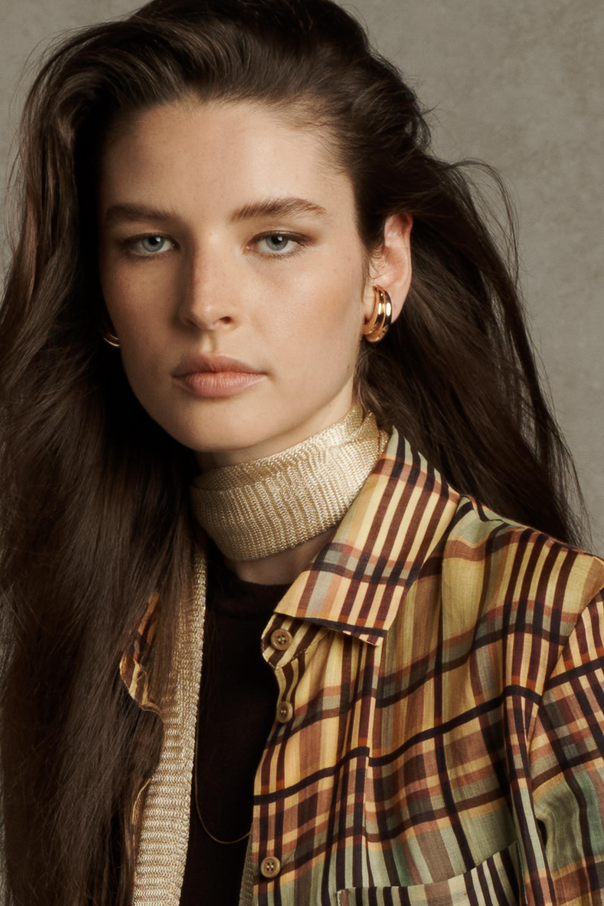 ZW COLLECTION RAMIE PLAID SHIRT