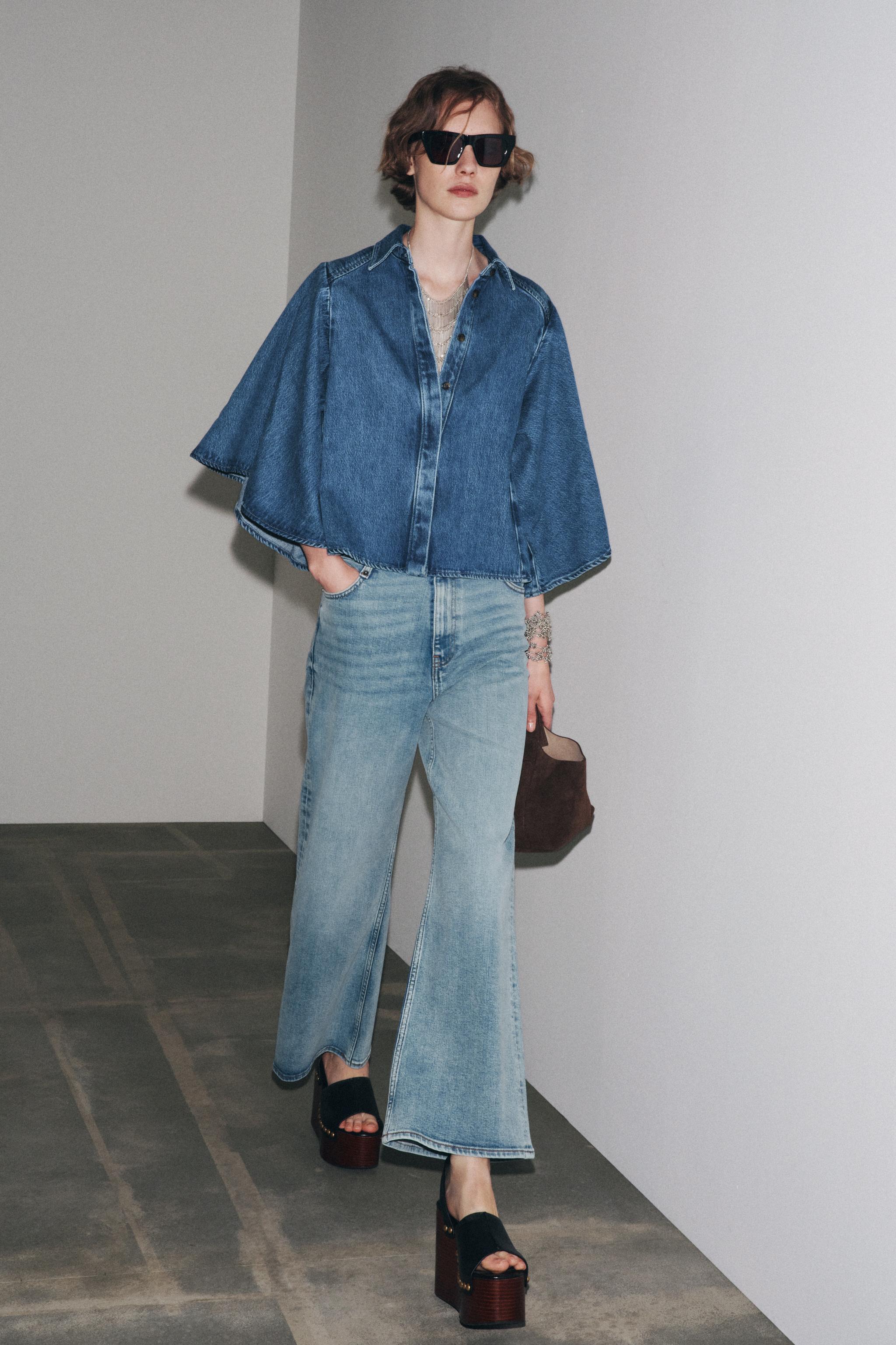 ZW COLLECTION KIMONO DENIM SHIRT