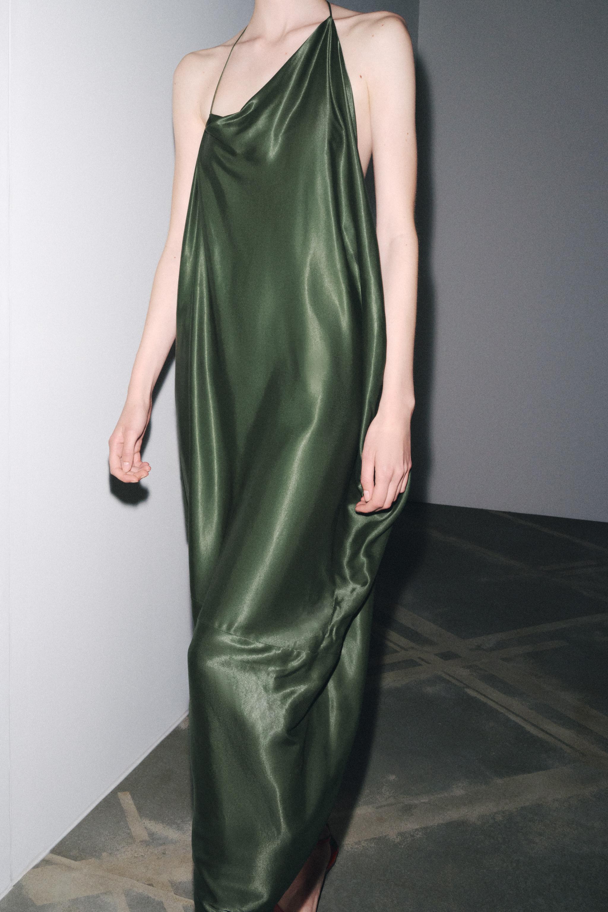 ZW COLLECTION ASYMMETRIC SATIN DRESS