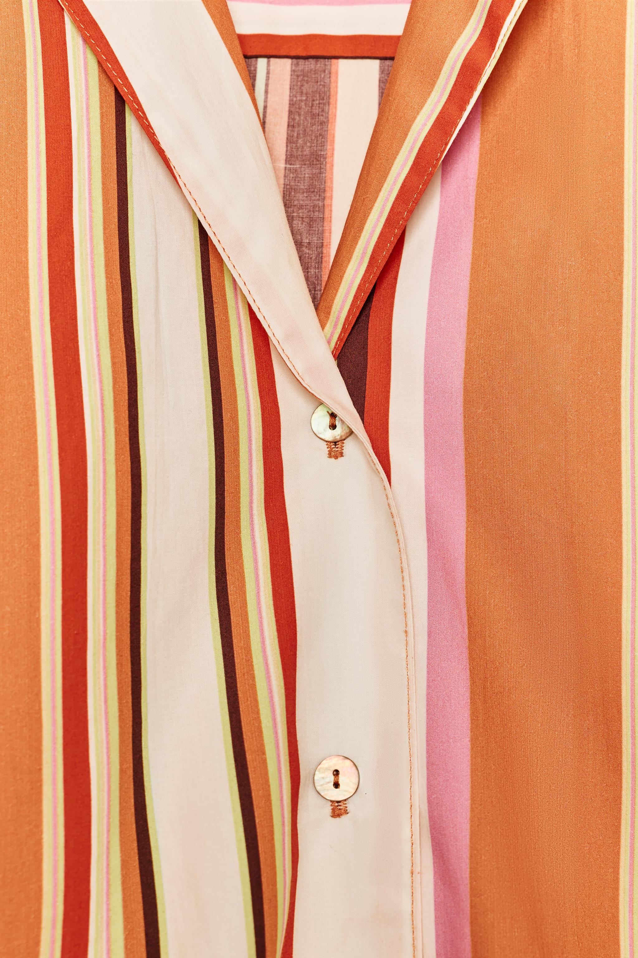 ZW COLLECTION STRIPED PAJAMA SHIRT