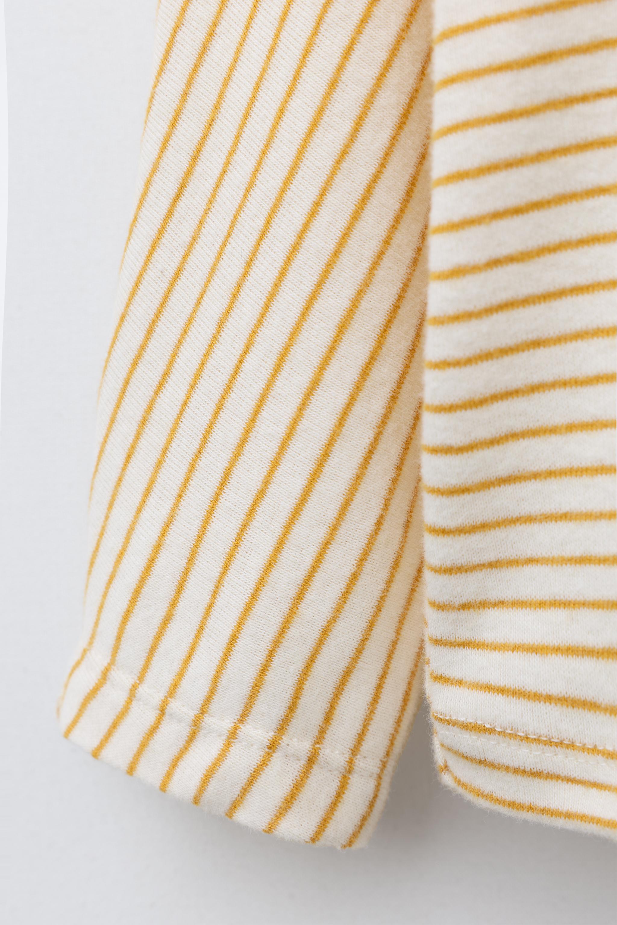 WOVEN STRIPE T-SHIRT