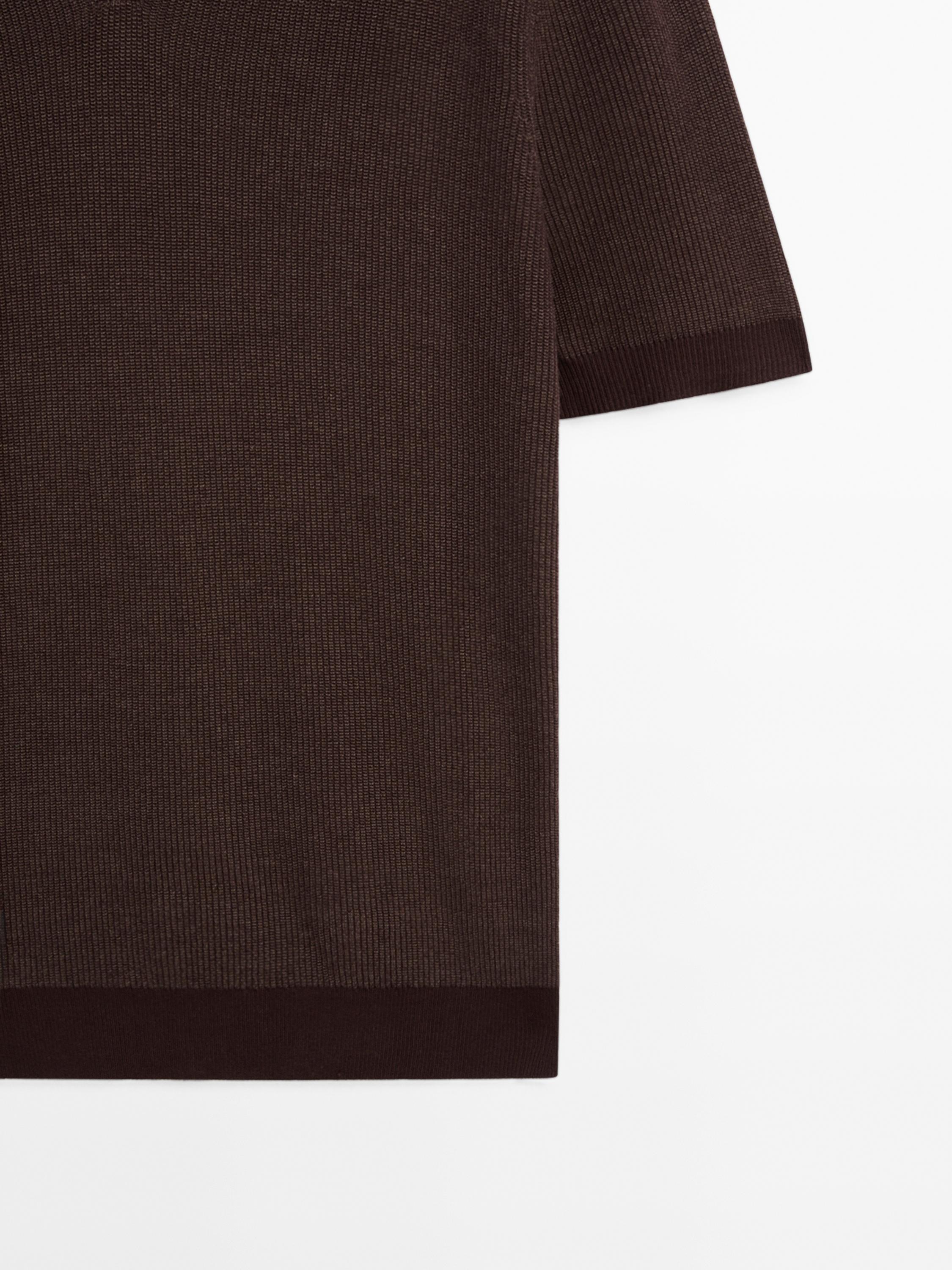 100% cotton knit polo shirt