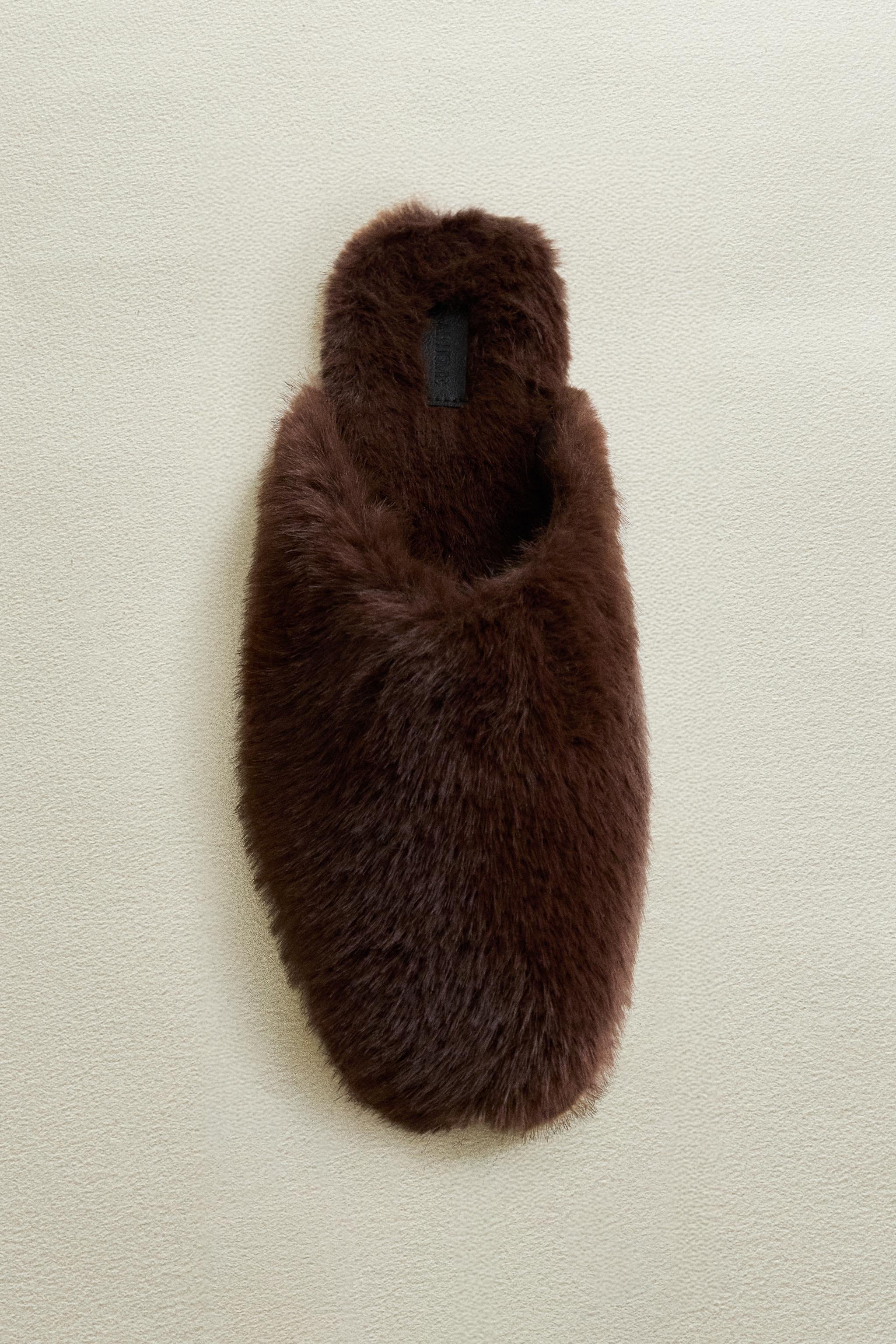 FAUX FUR MULE SLIPPERS
