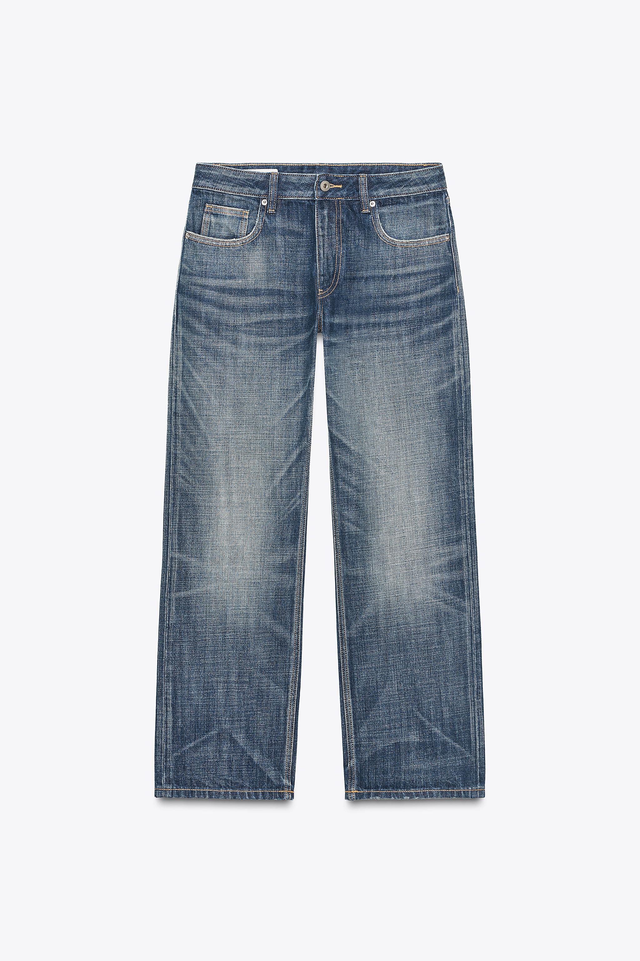 TRF MID-RISE STRAIGHT CROP JEANS
