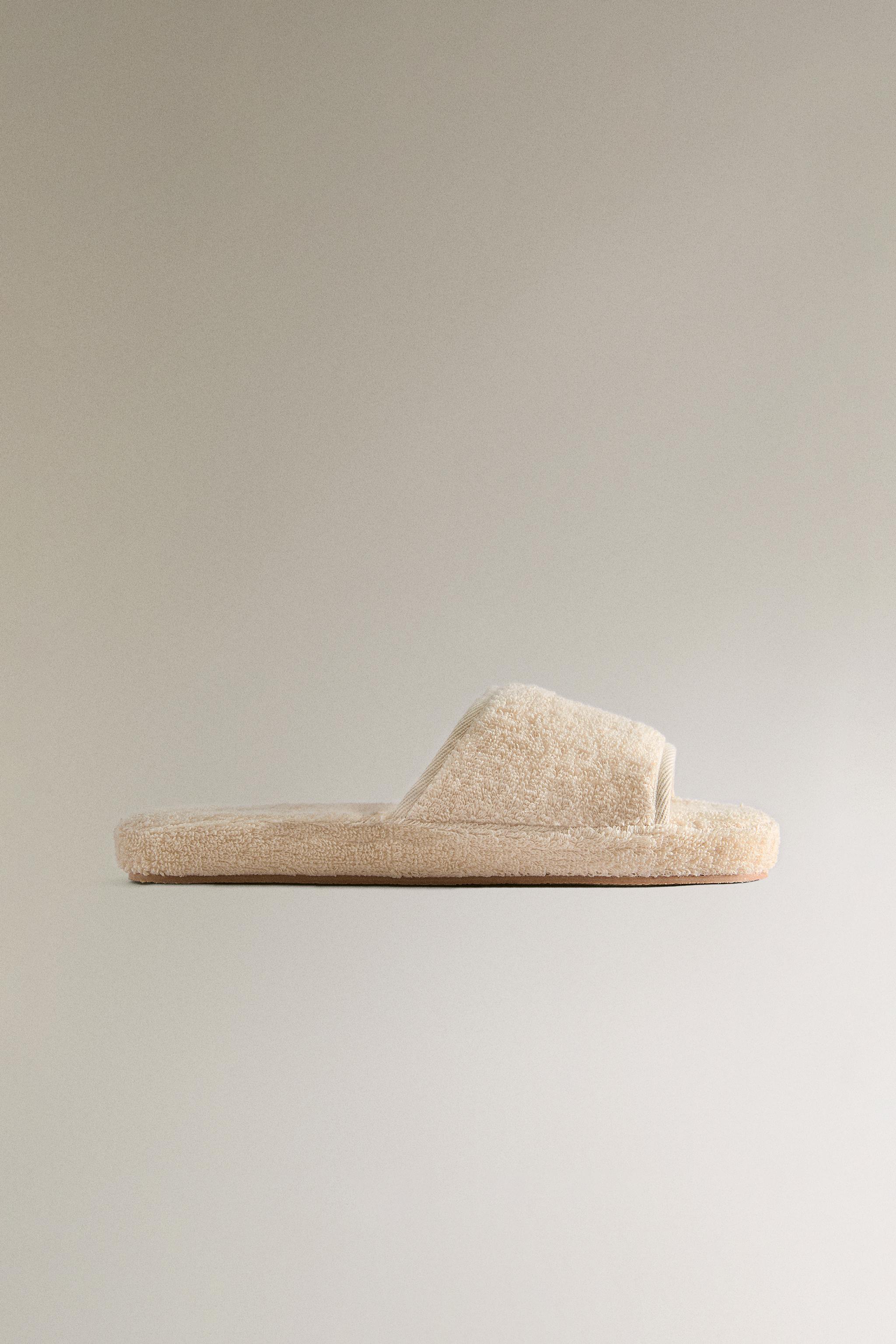 FLATFORM TERRYCLOTH SLIPPERS
