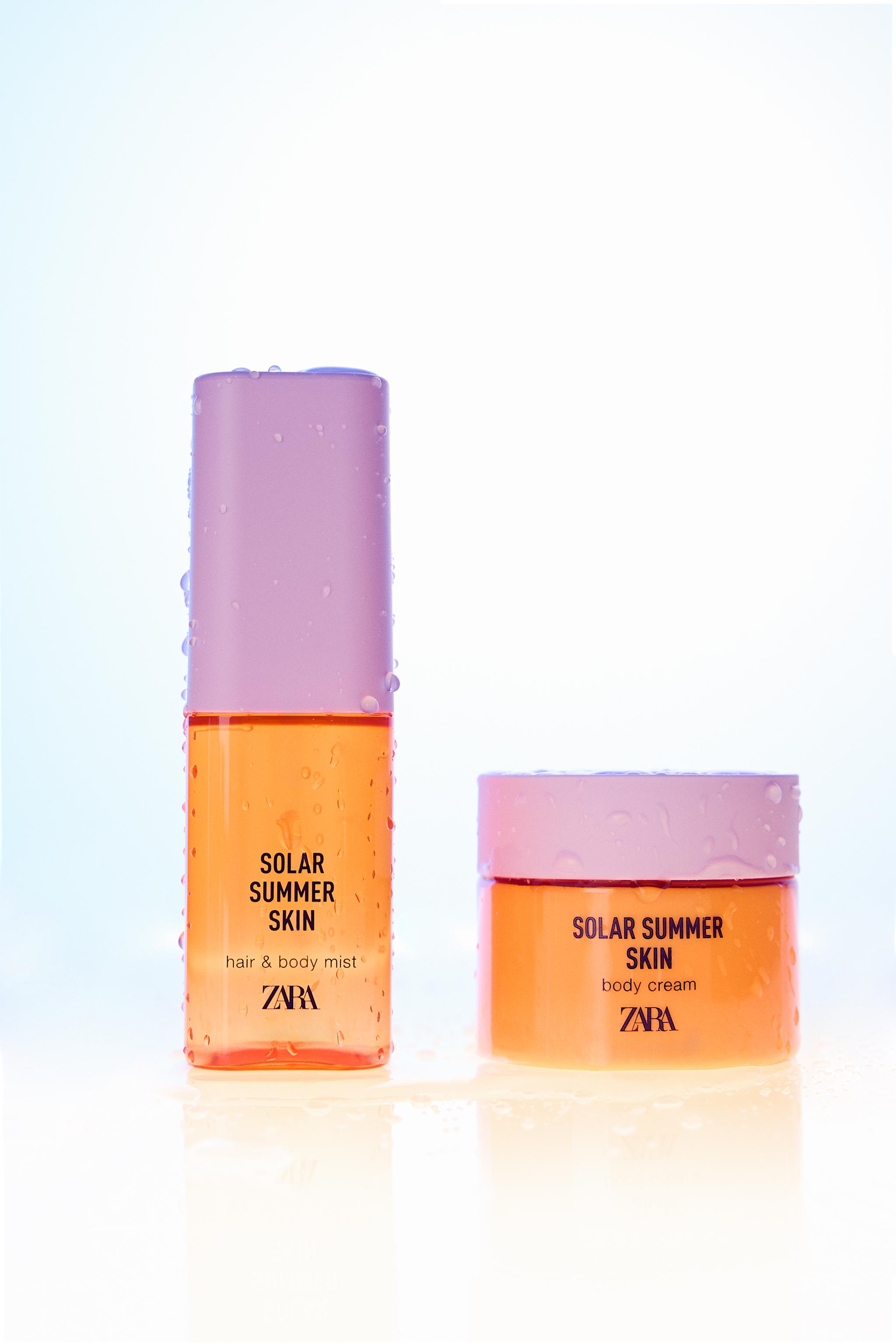 SOLAR SUMMER SKIN HAIR & BODY MIST 75ML (2.54 FL.OZ) + BODY CREAM 90ML (3.04FL.OZ).