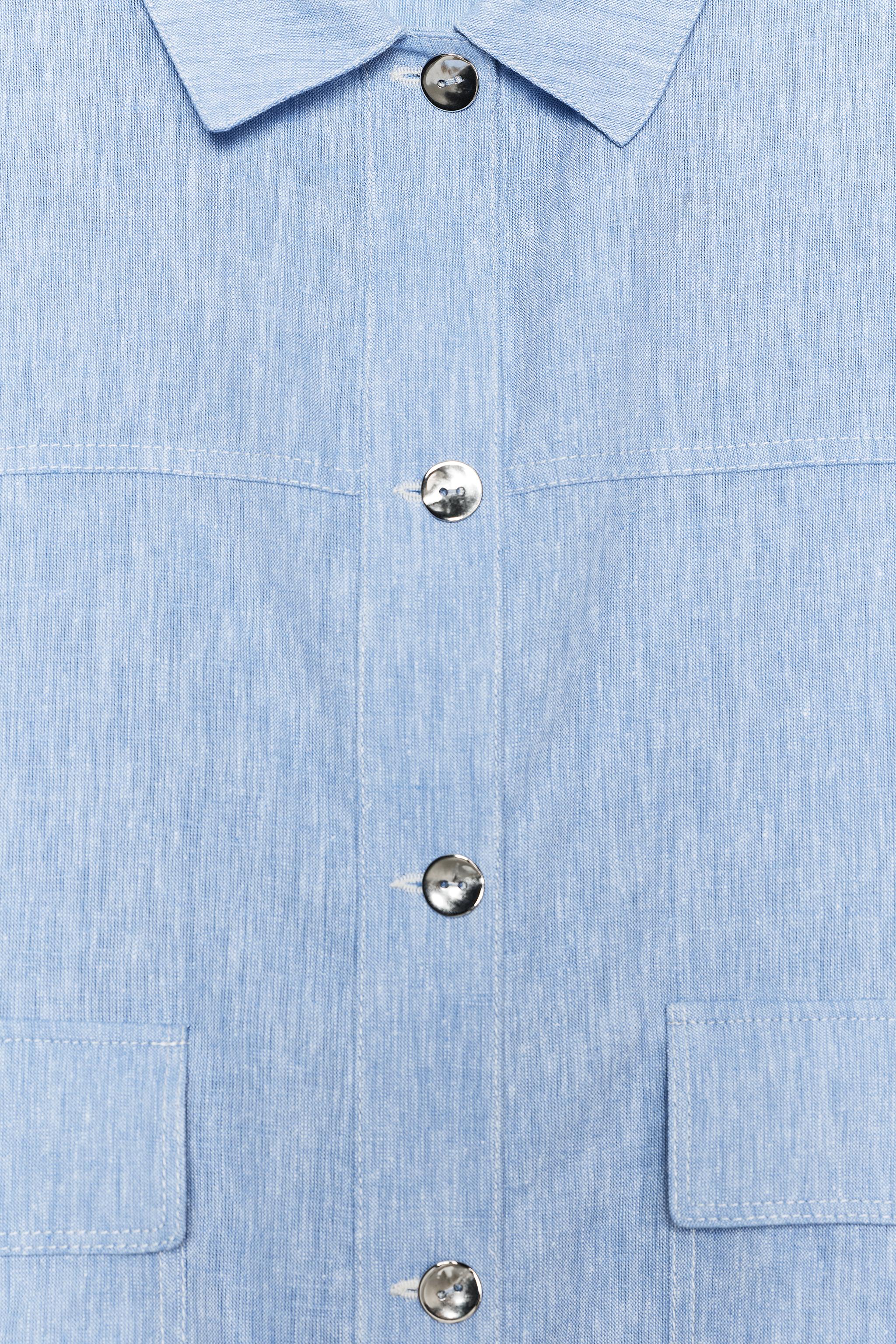 LINEN OVERSHIRT
