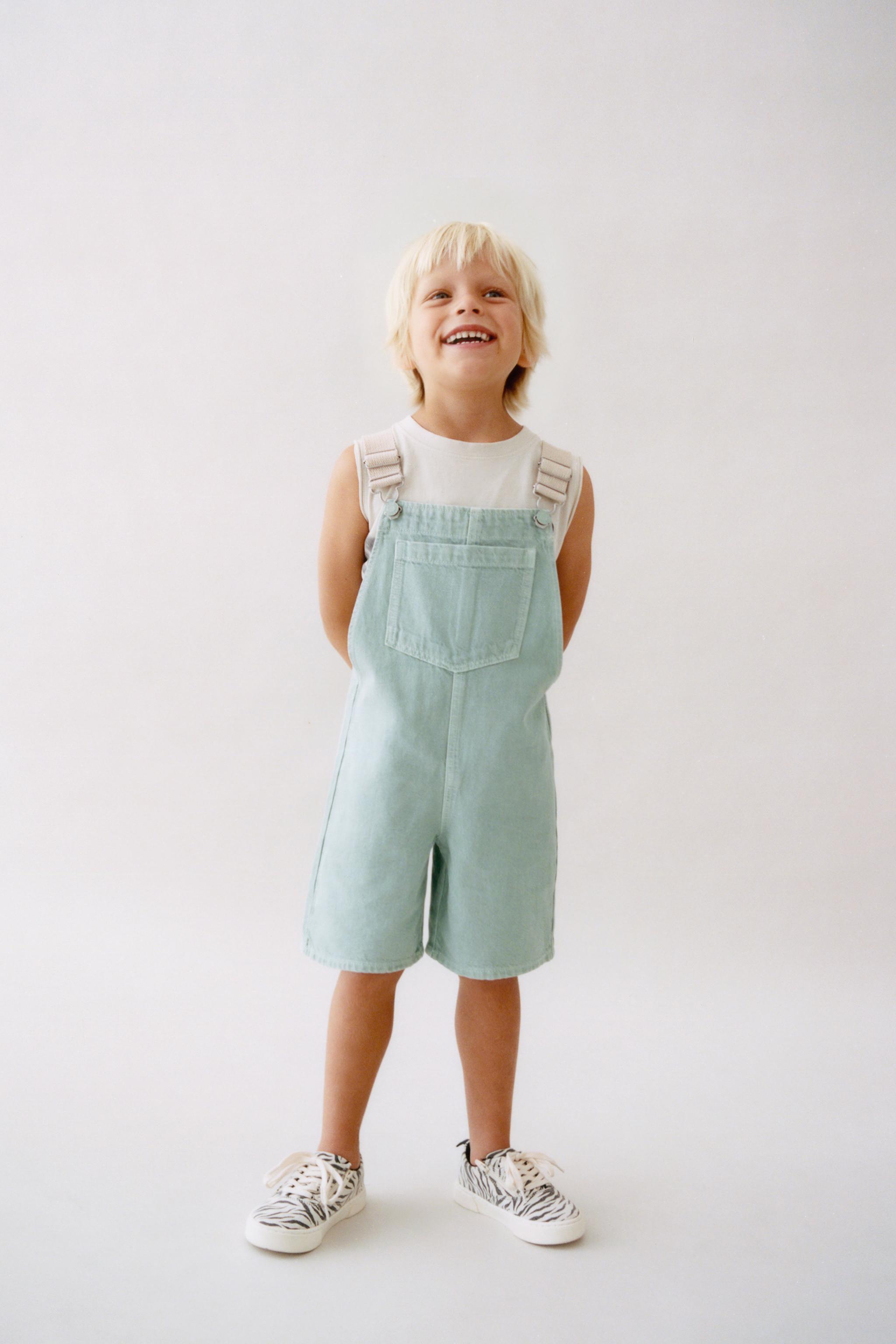 SERGED OVERALL SHORTS