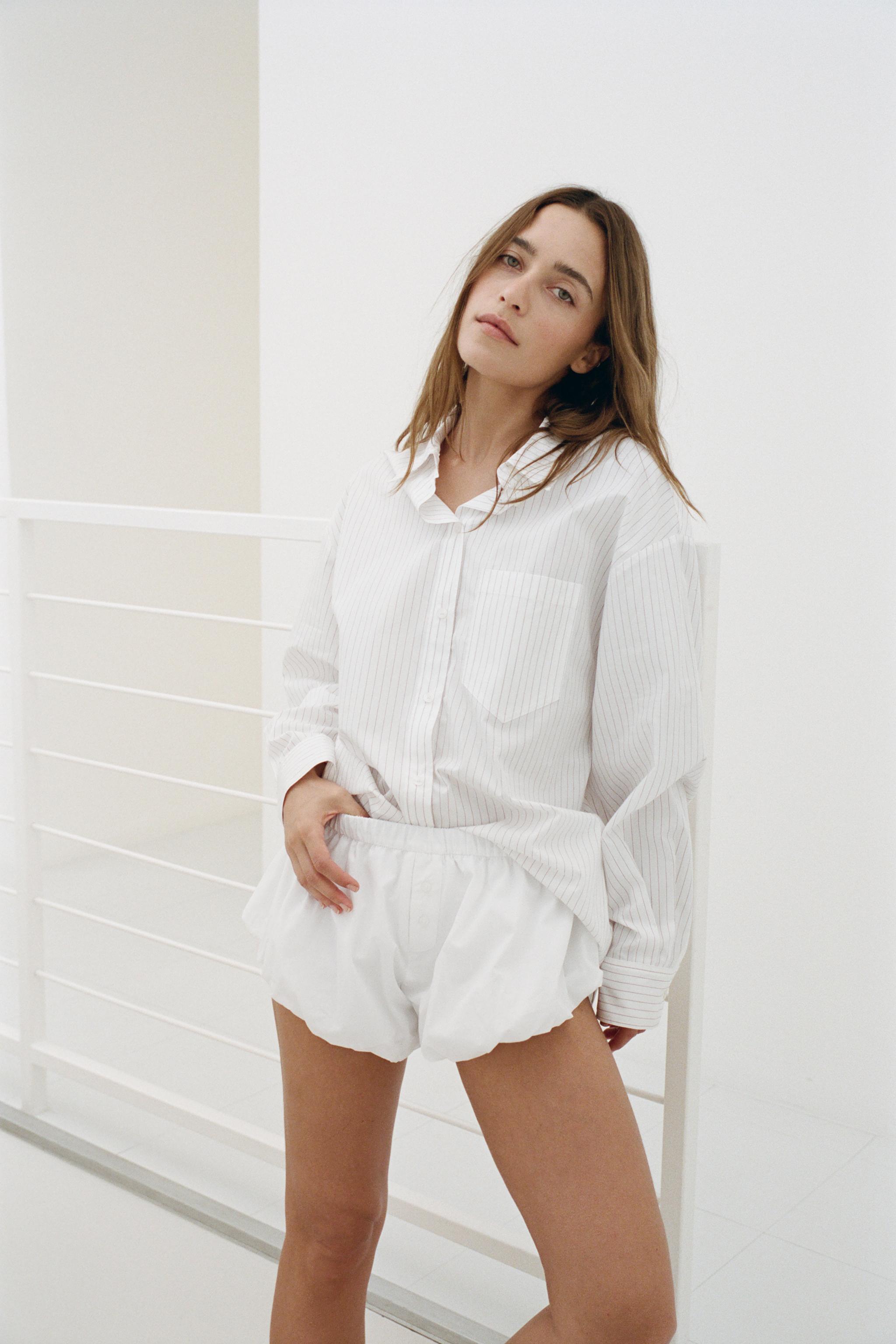 PUFF POPLIN SHORTS