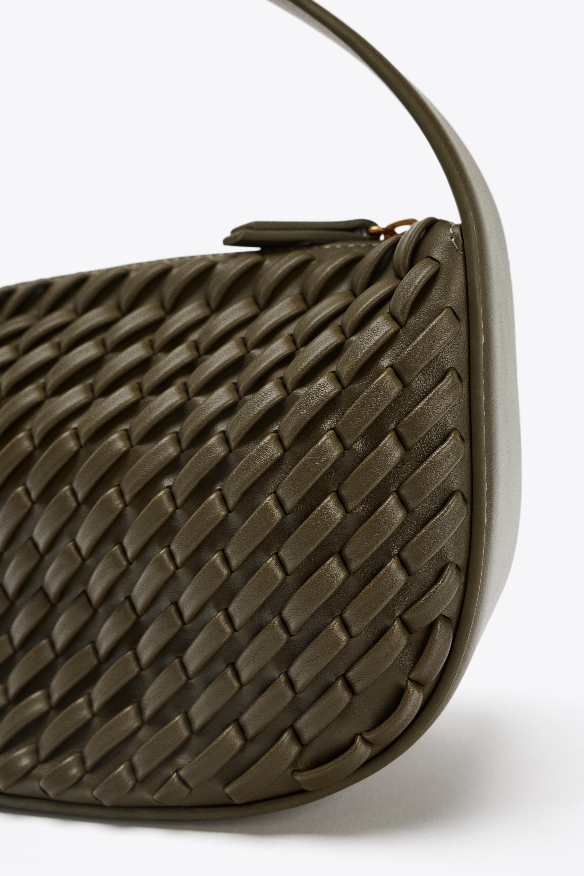 WOVEN EFFECT HANDBAG