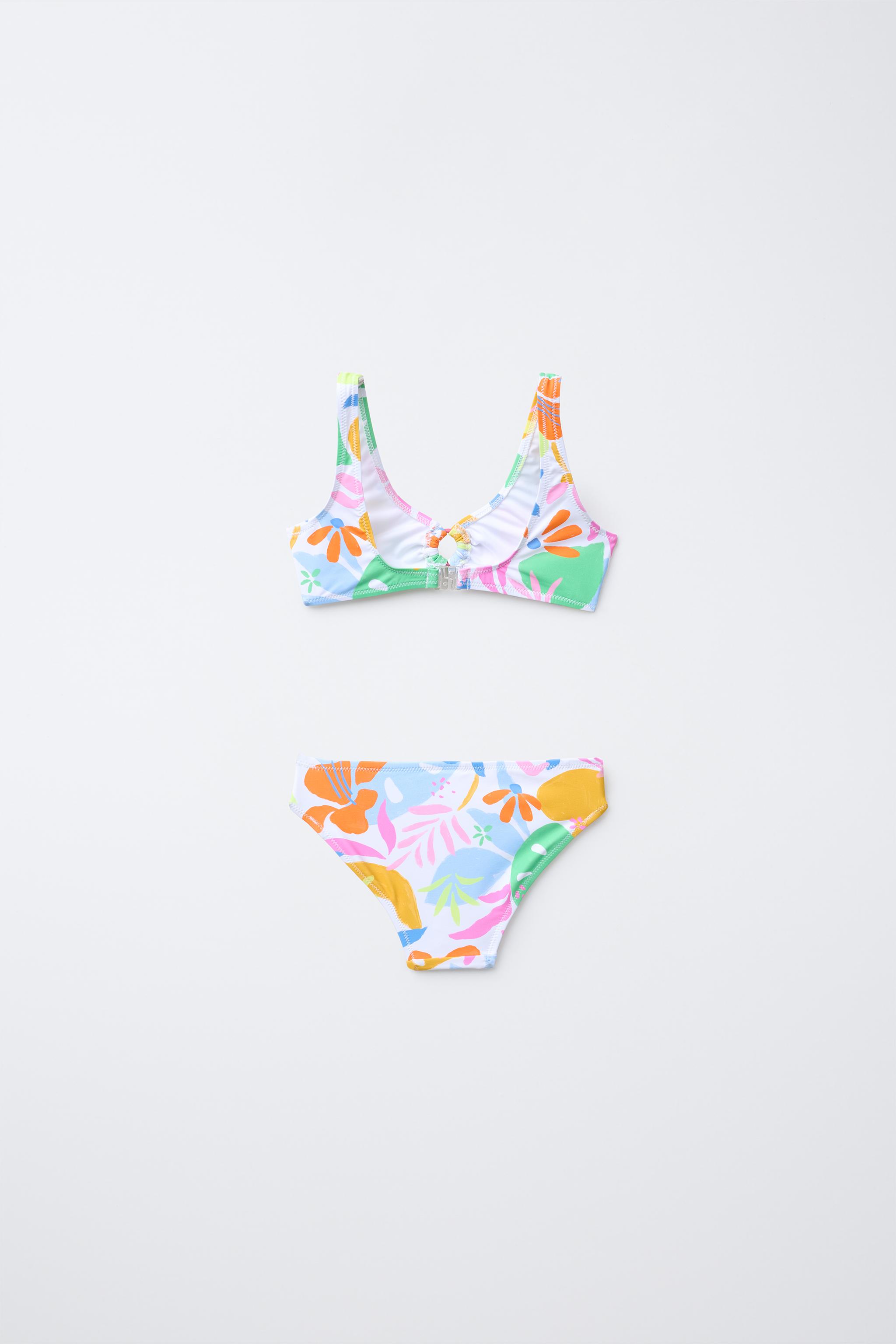 6-14 YEARS/ TROPICAL PRINT BIKINI