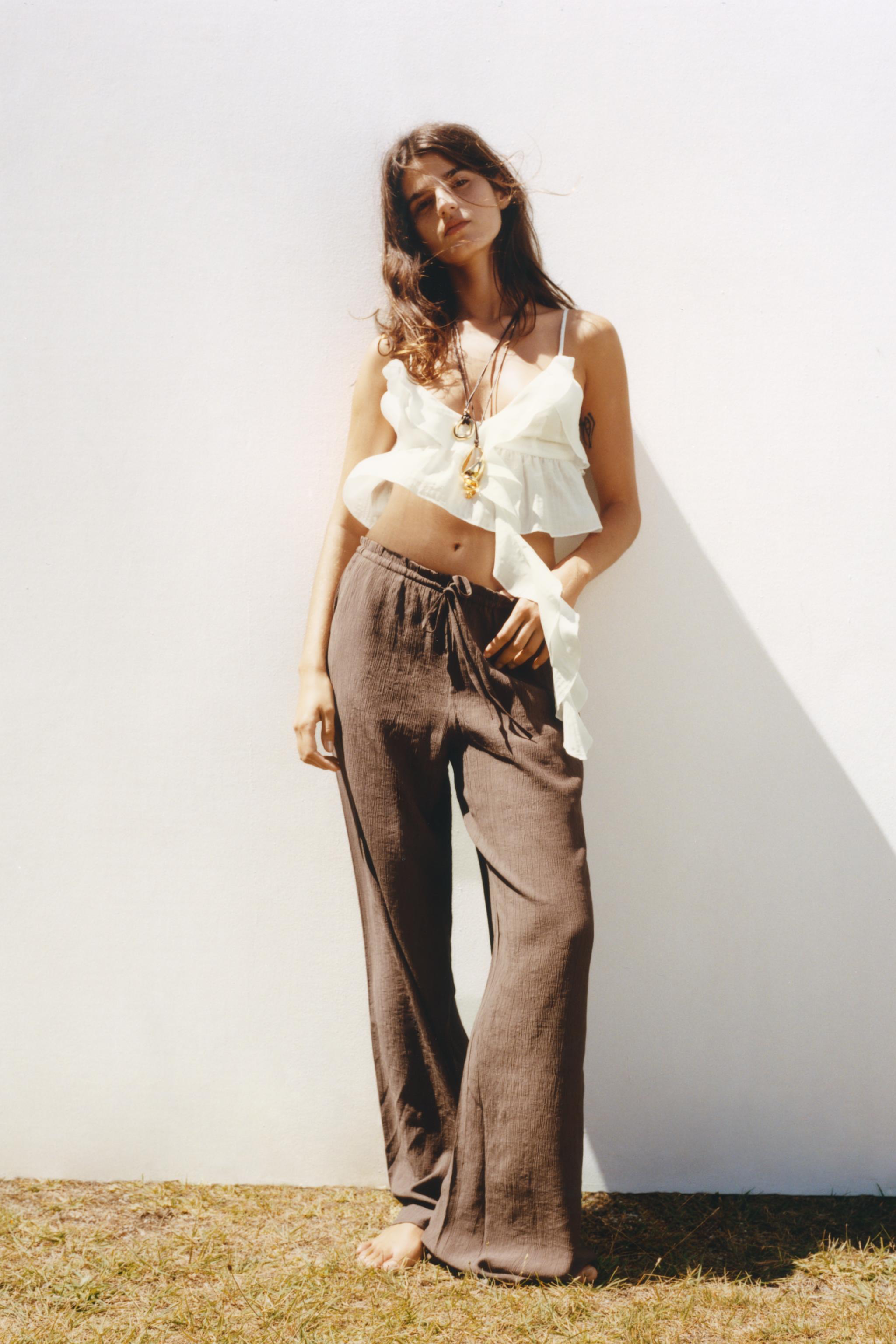 TEXTURED WEAVE PANTS