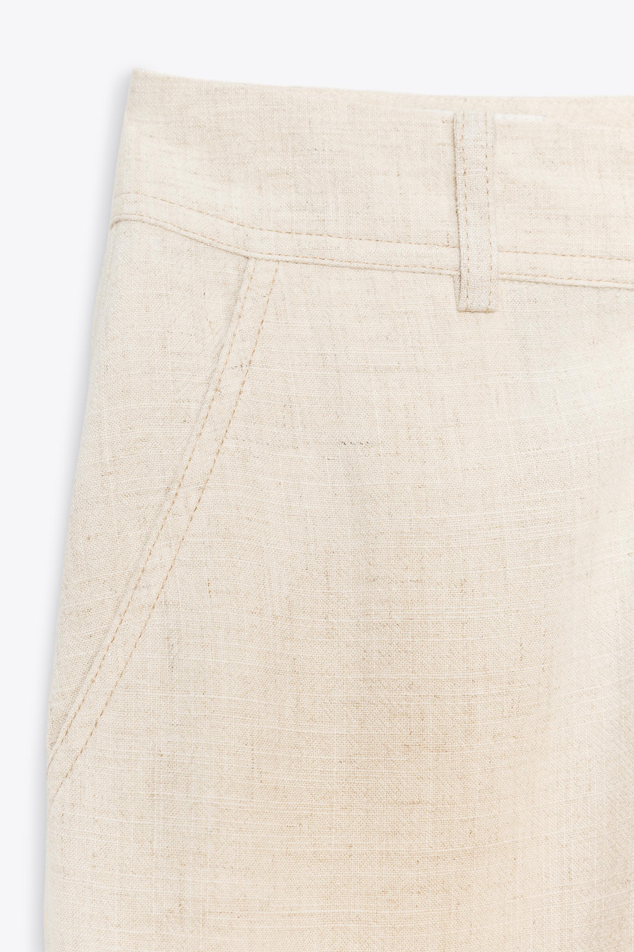STRAIGHT LEG LINEN PANTS