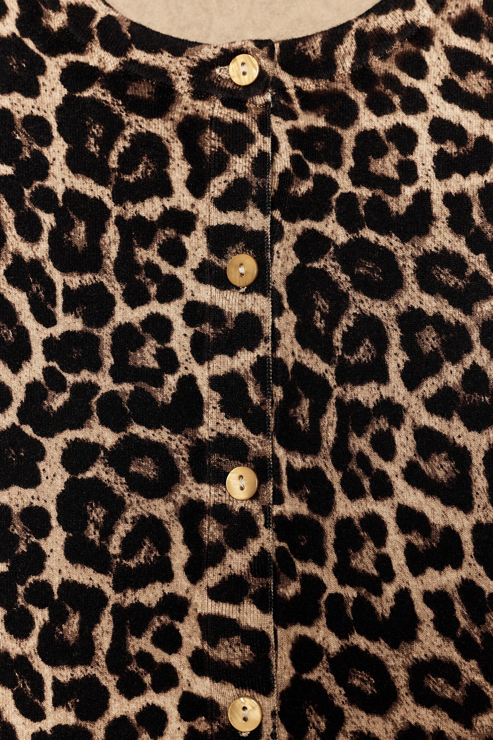 ANIMAL PRINT CARDIGAN