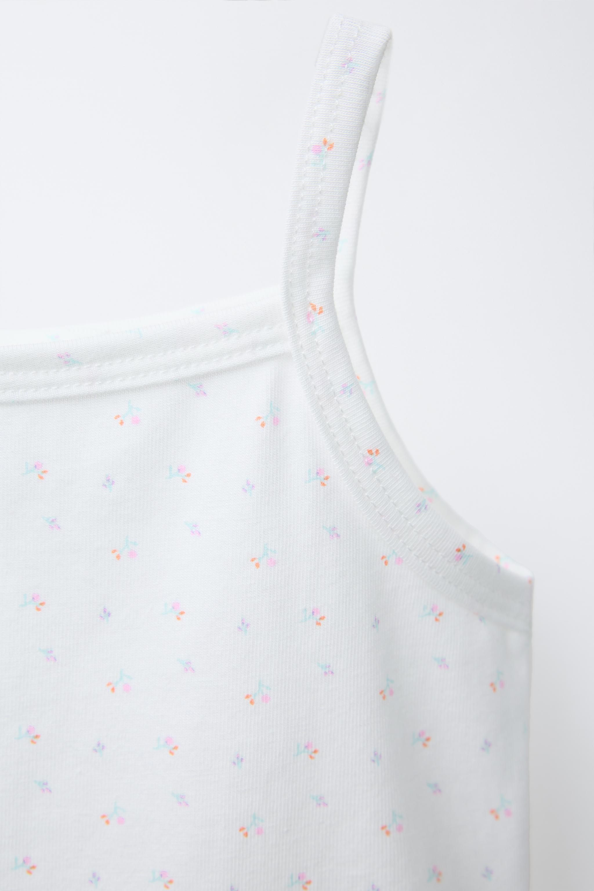 AGE 2-6/ TWO-PACK OF GINGHAM AND FLORAL T-SHIRTS