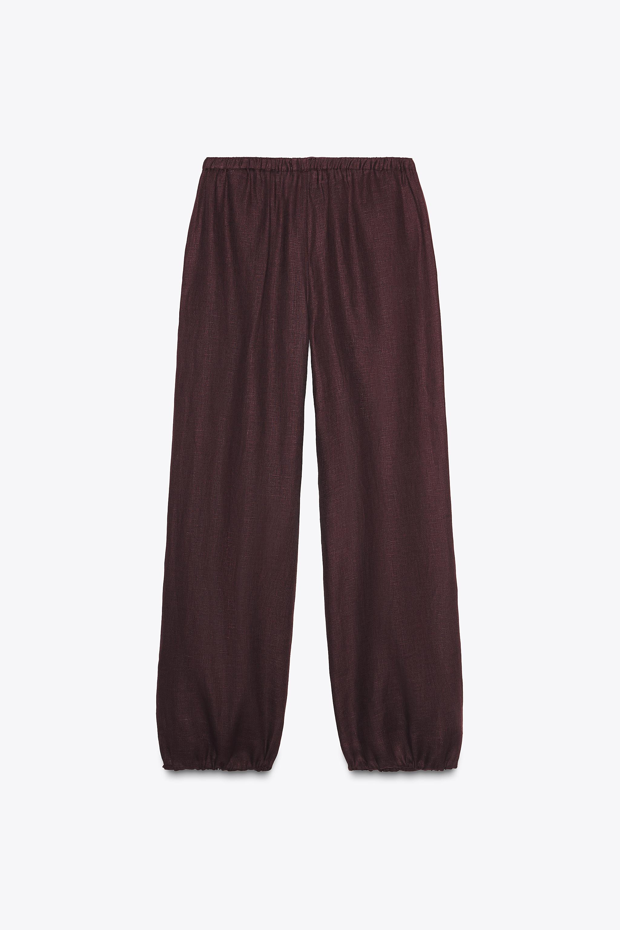 LINEN BALLOON PANTS