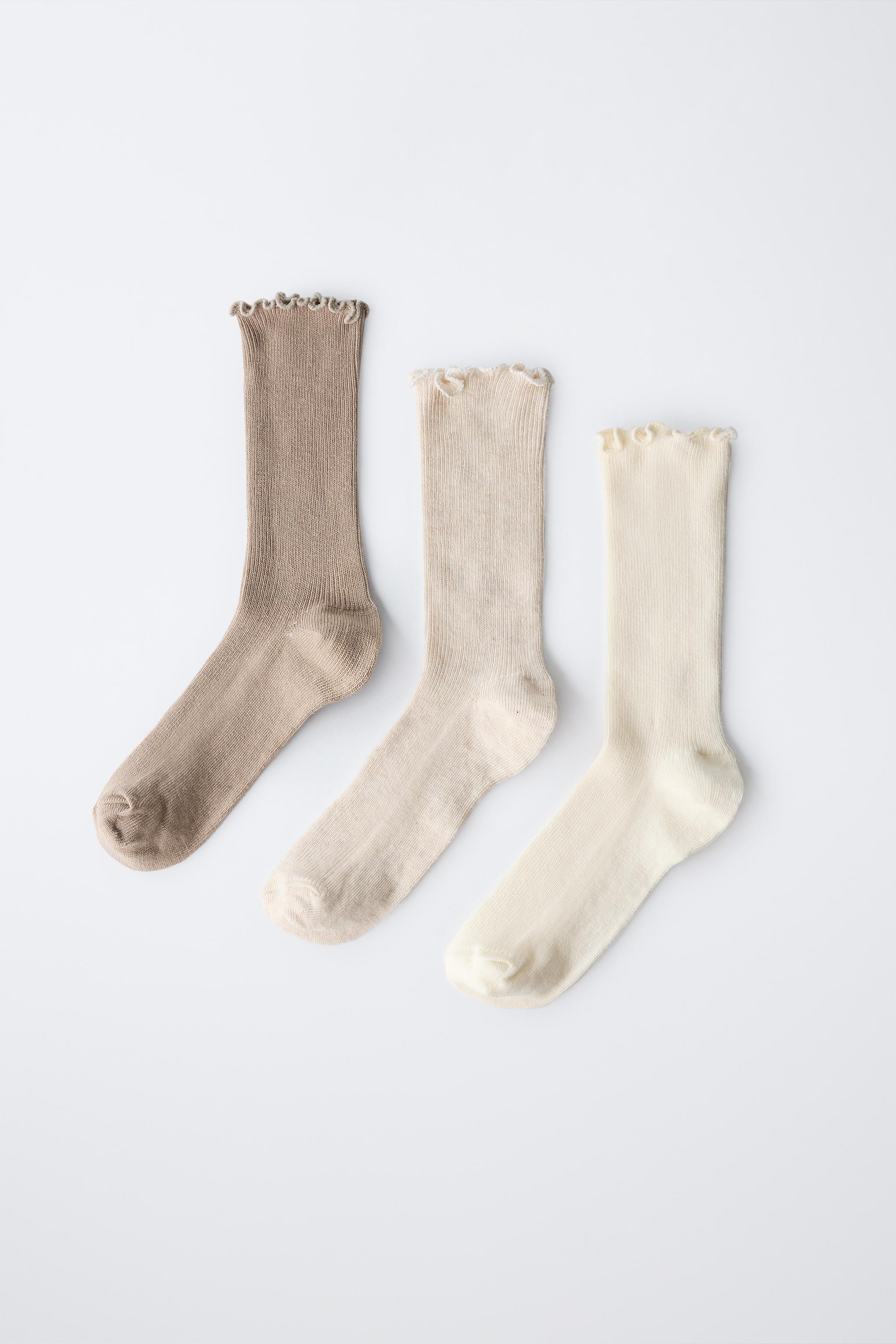 THREE-PACK OF TERRY LONG SOCKS