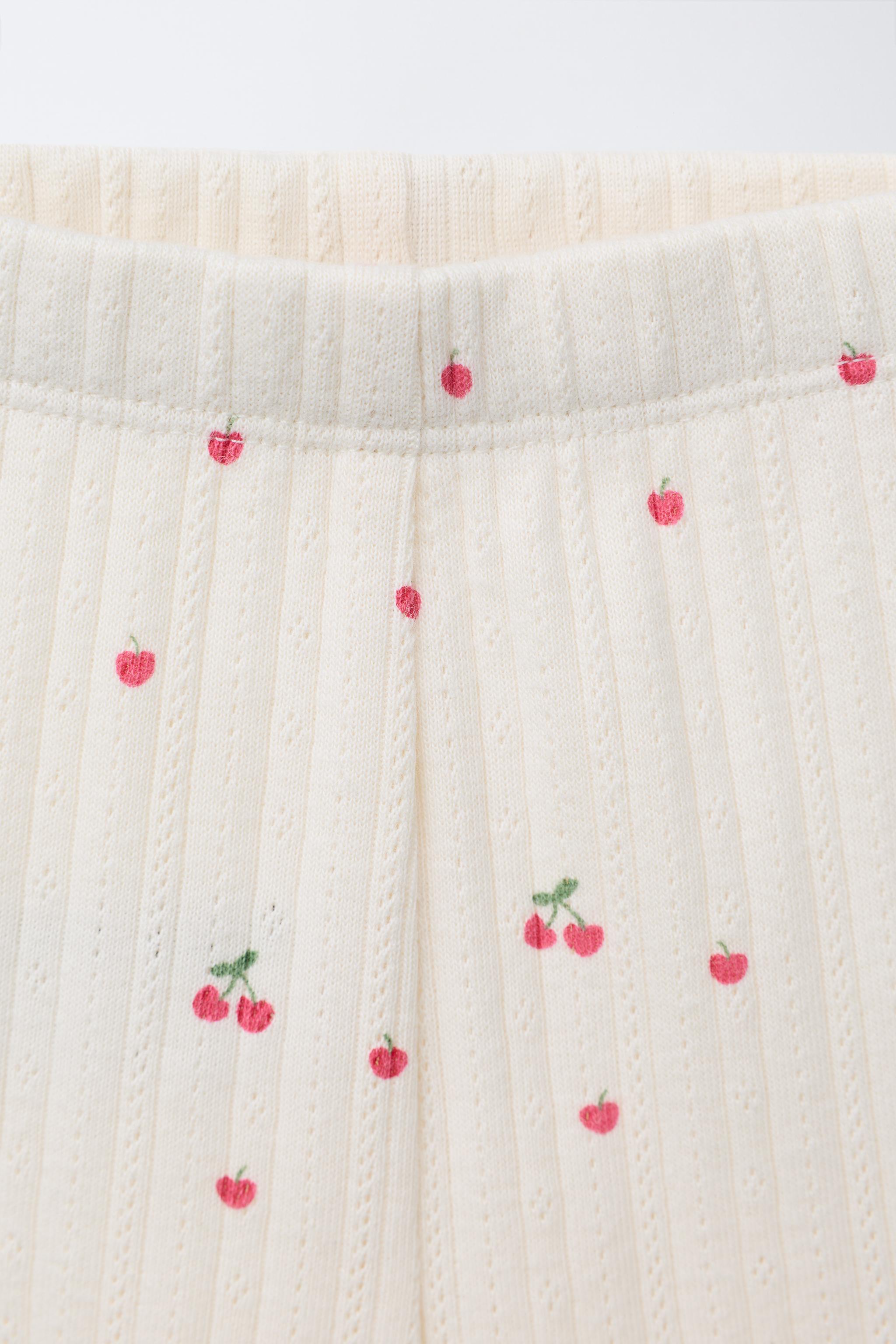 CHERRY PRINT BODYSUIT AND LEGGINGS SET