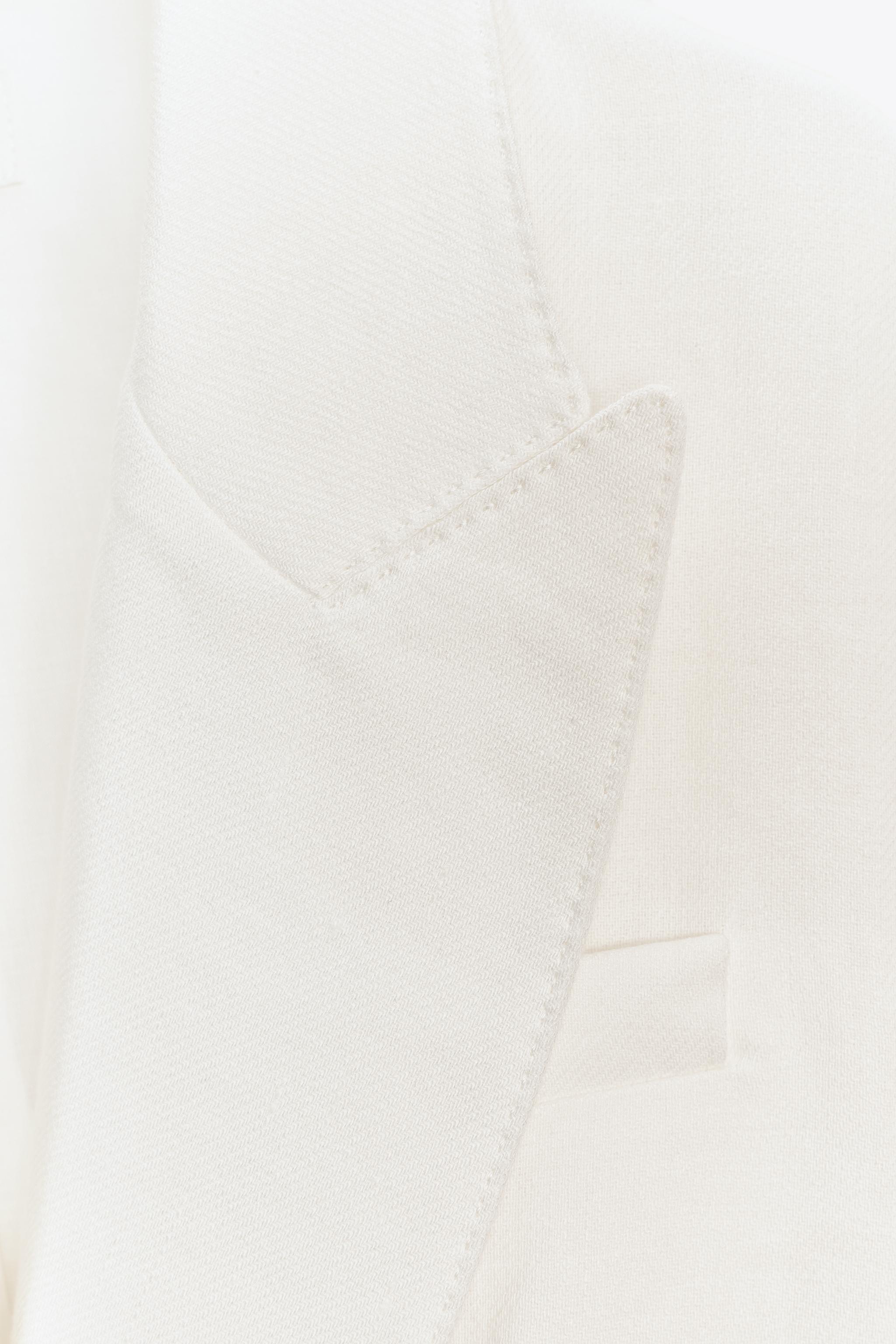 ZW COLLECTION DOUBLE BREASTED LINEN VEST