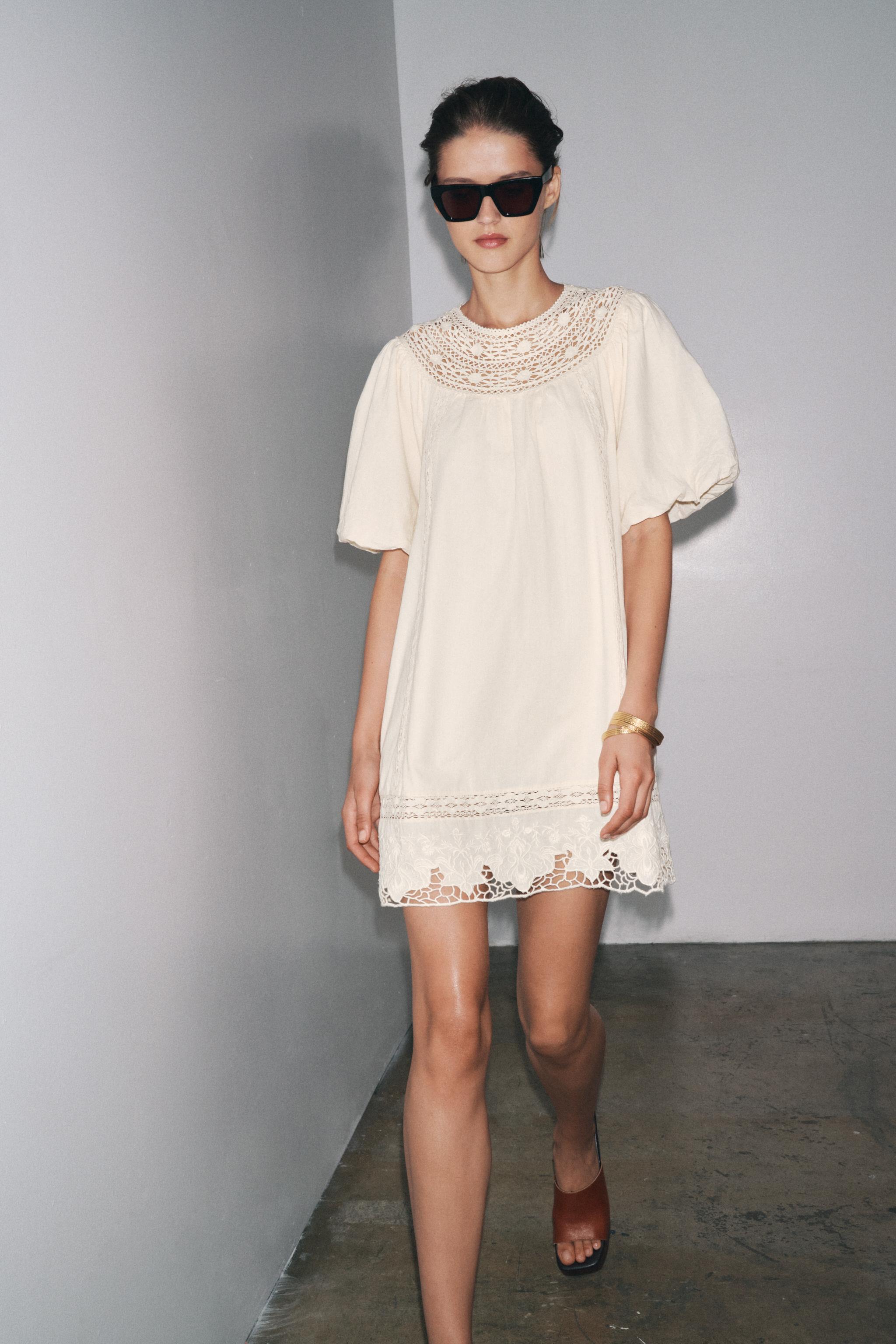 ZW COLLECTION EMBROIDERED SHORT DRESS