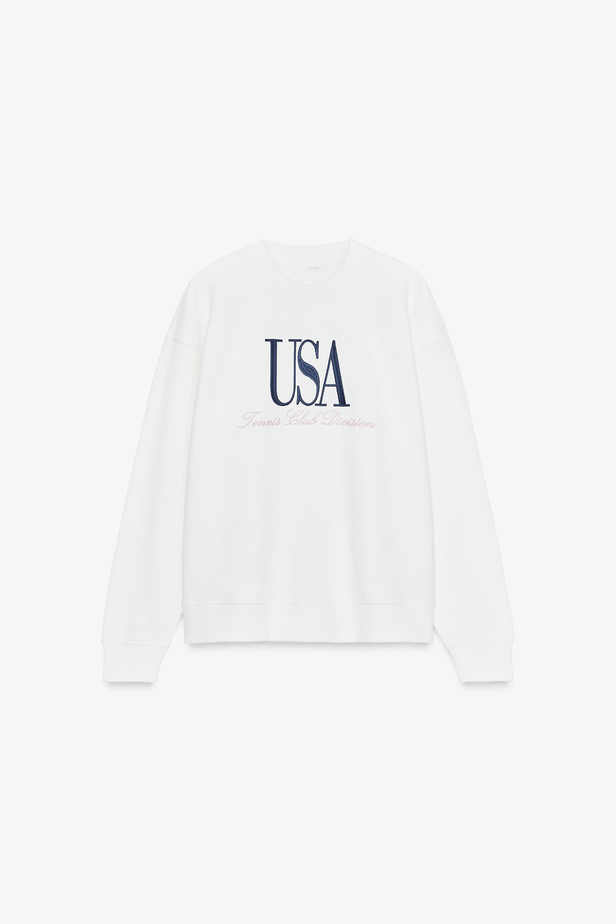 COTTON TEXT SWEATSHIRT