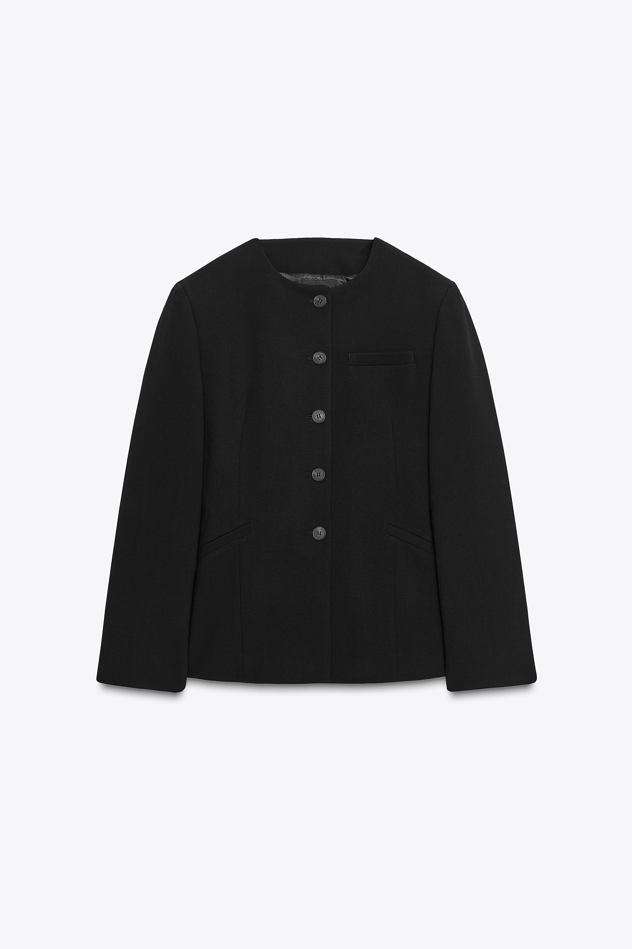 TAILORED BLAZER WITH SHOULDER PADS