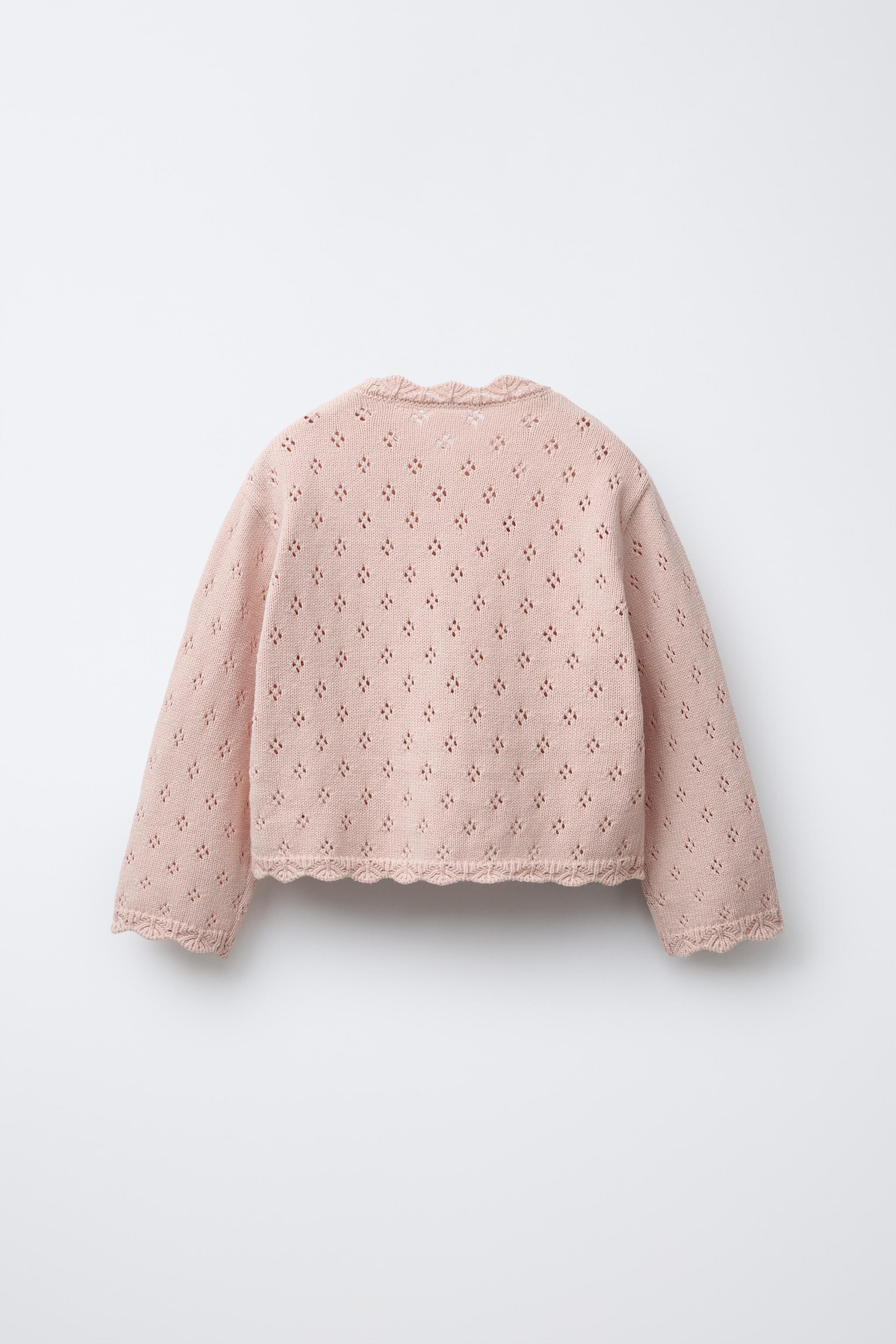 FLORAL KNIT CARDIGAN