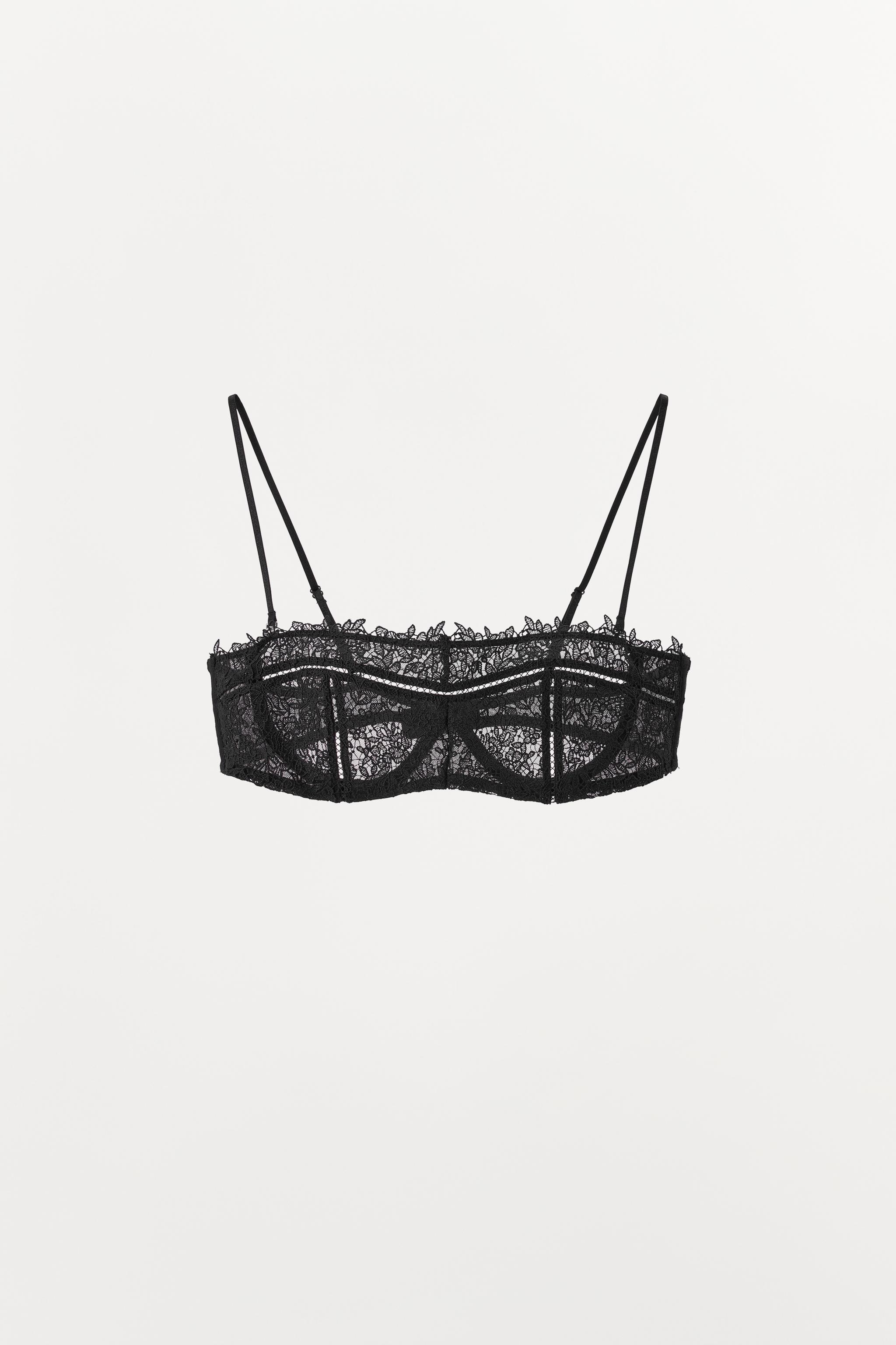 UNDERWIRE MESH LACE BRA